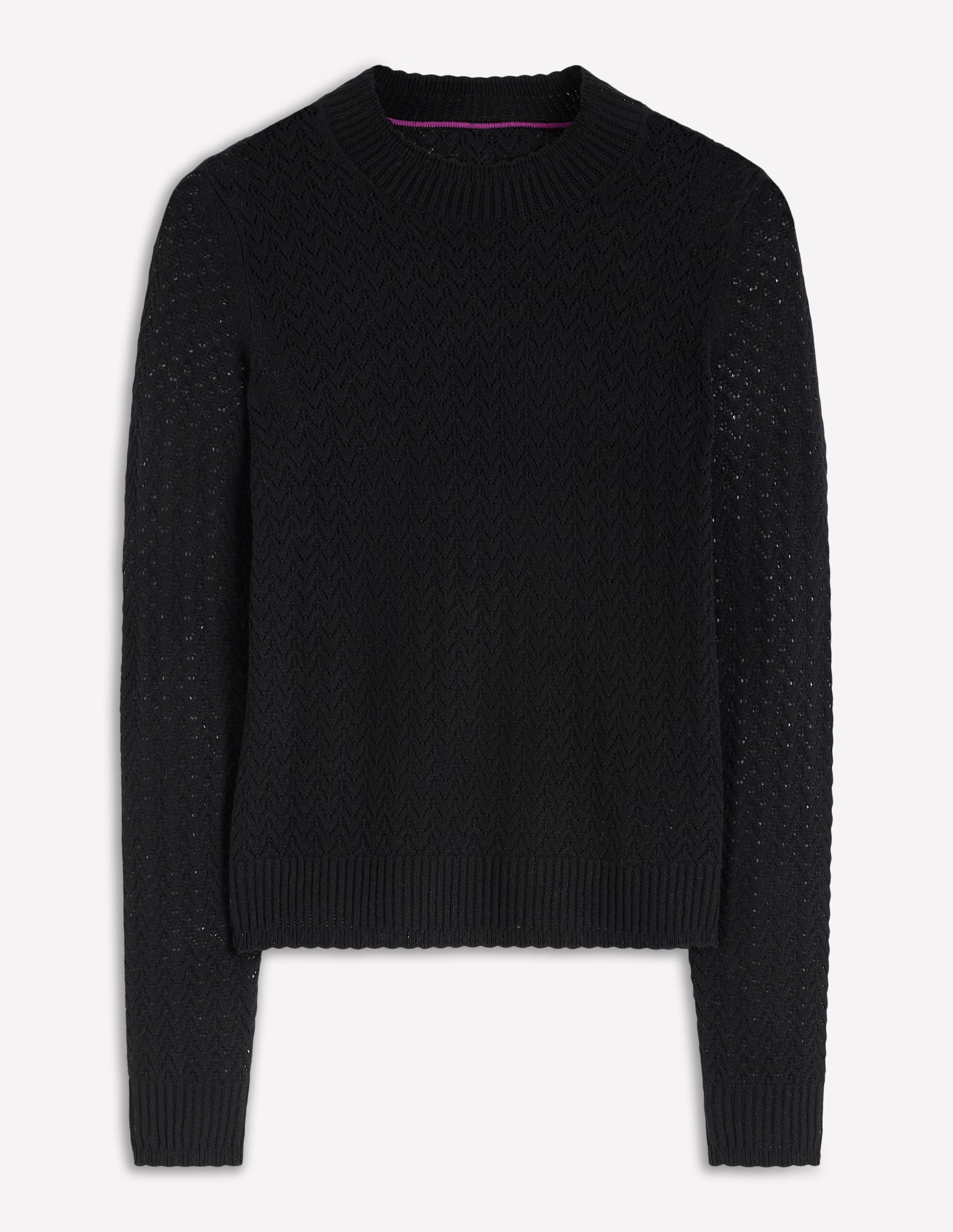 Diane Pointelle Jumper-Black-5