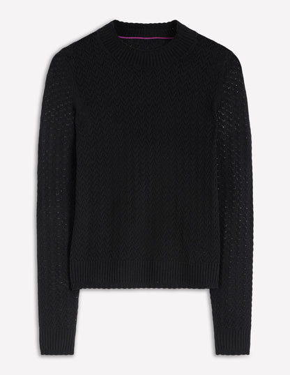Diane Pointelle Jumper-Black-5