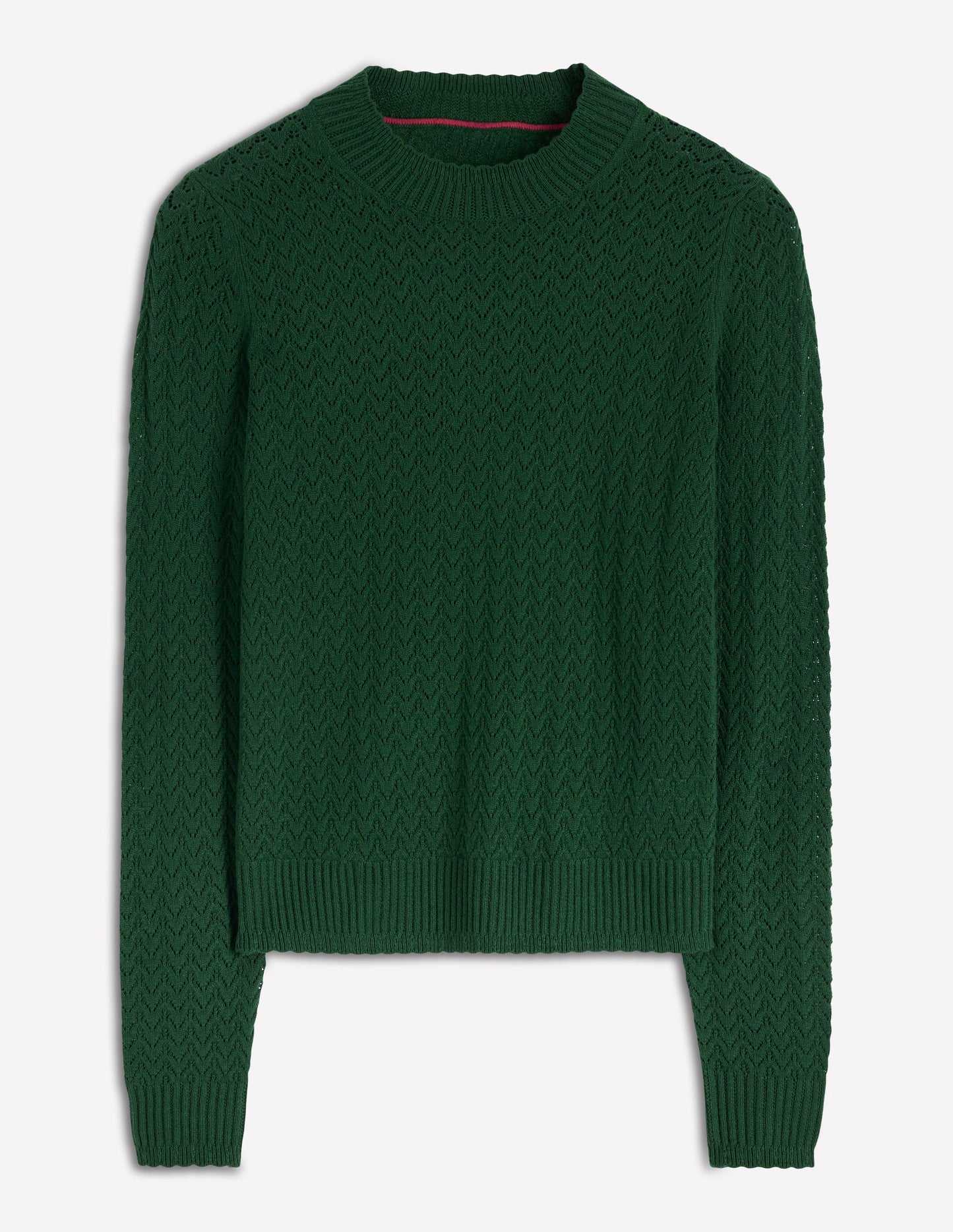 Diane Pointelle Jumper-Hunter Green