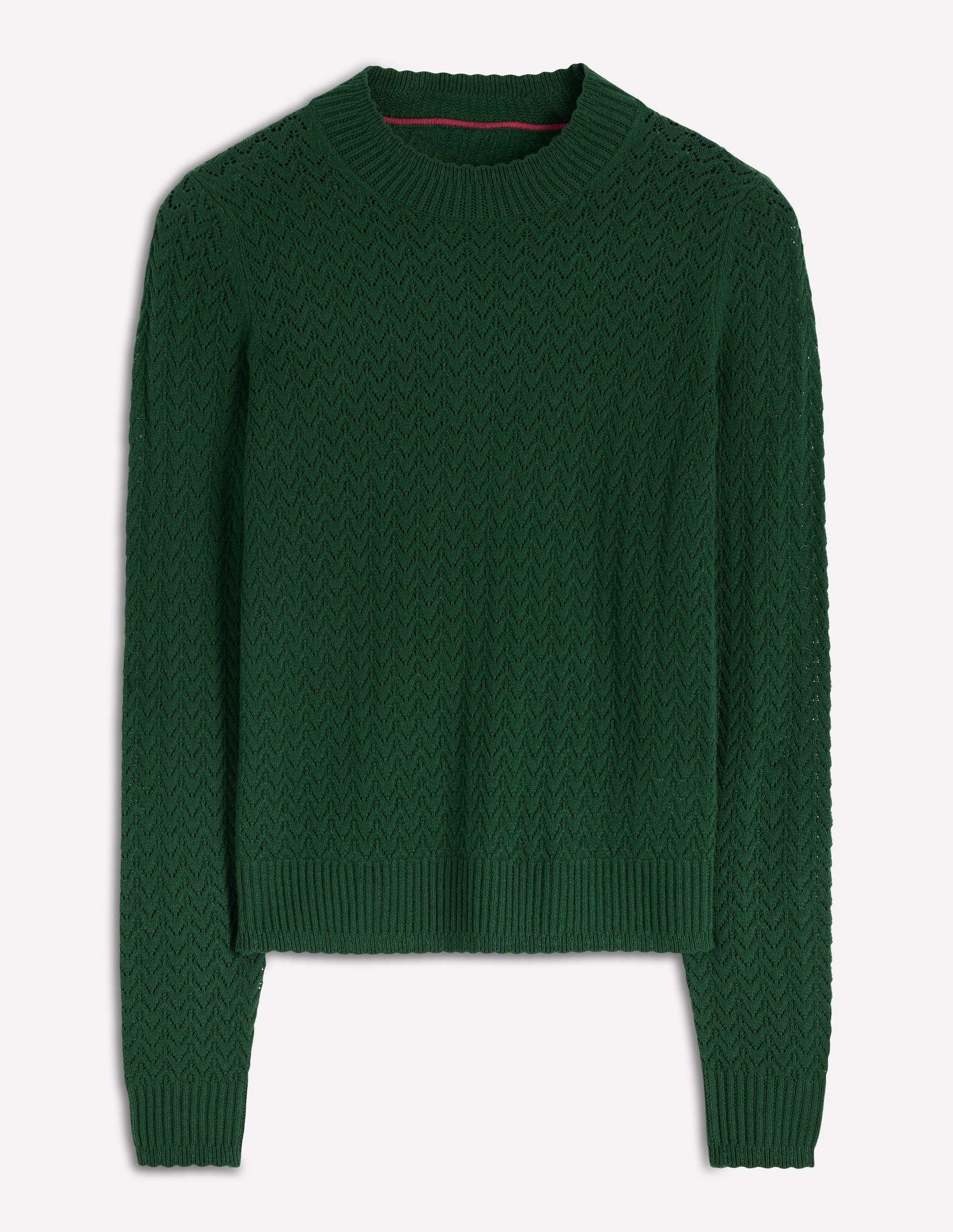 Diane Pointelle Jumper-Hunter Green-6