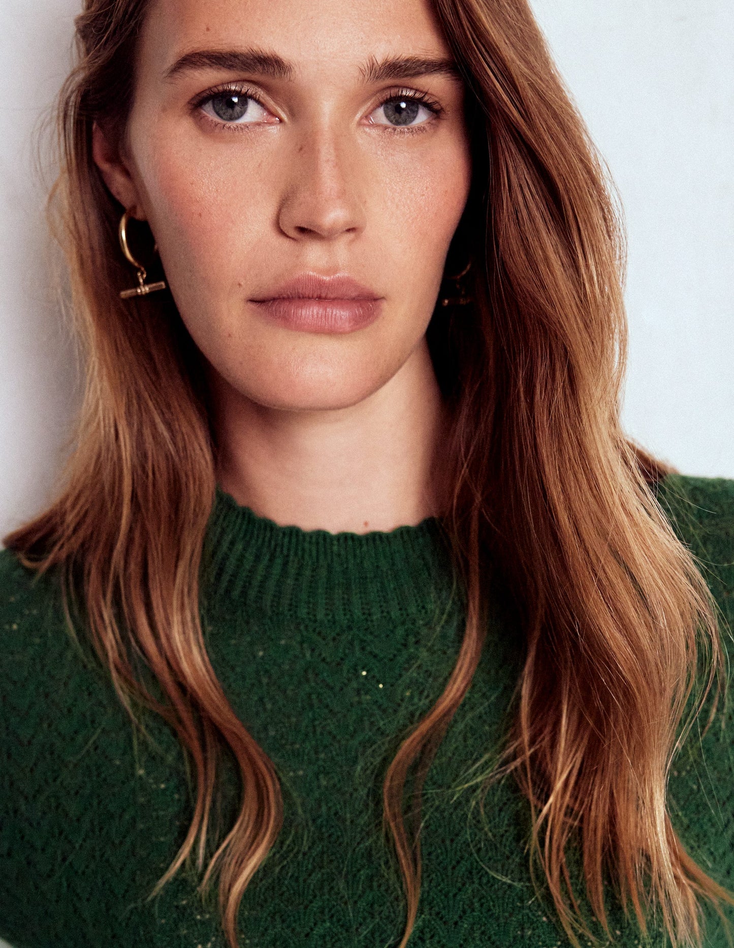 Diane Pointelle Jumper-Hunter Green