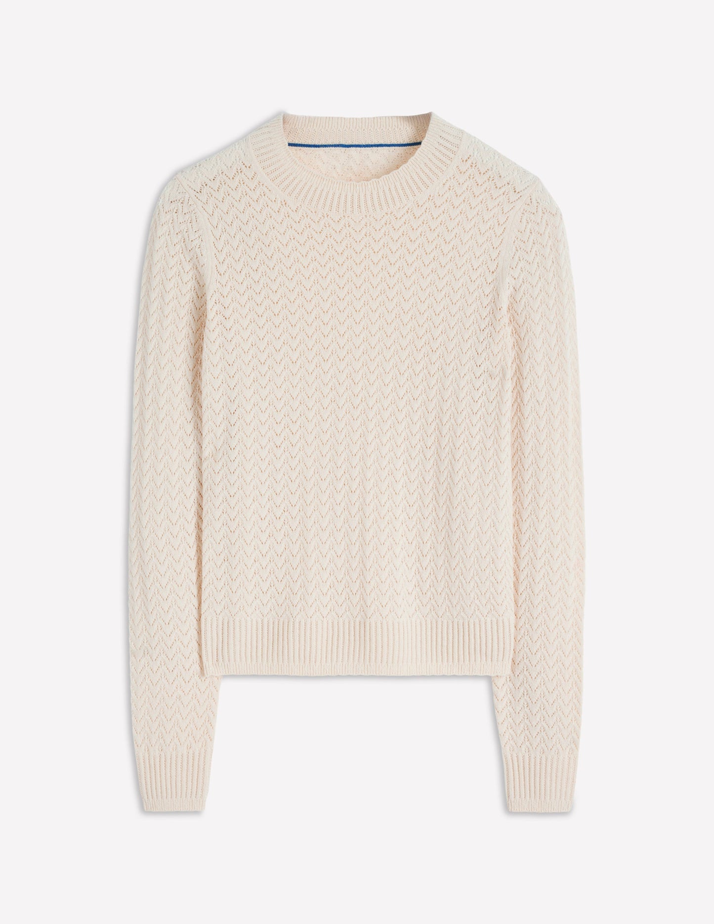 Diane Pointelle Jumper-Warm Ivory