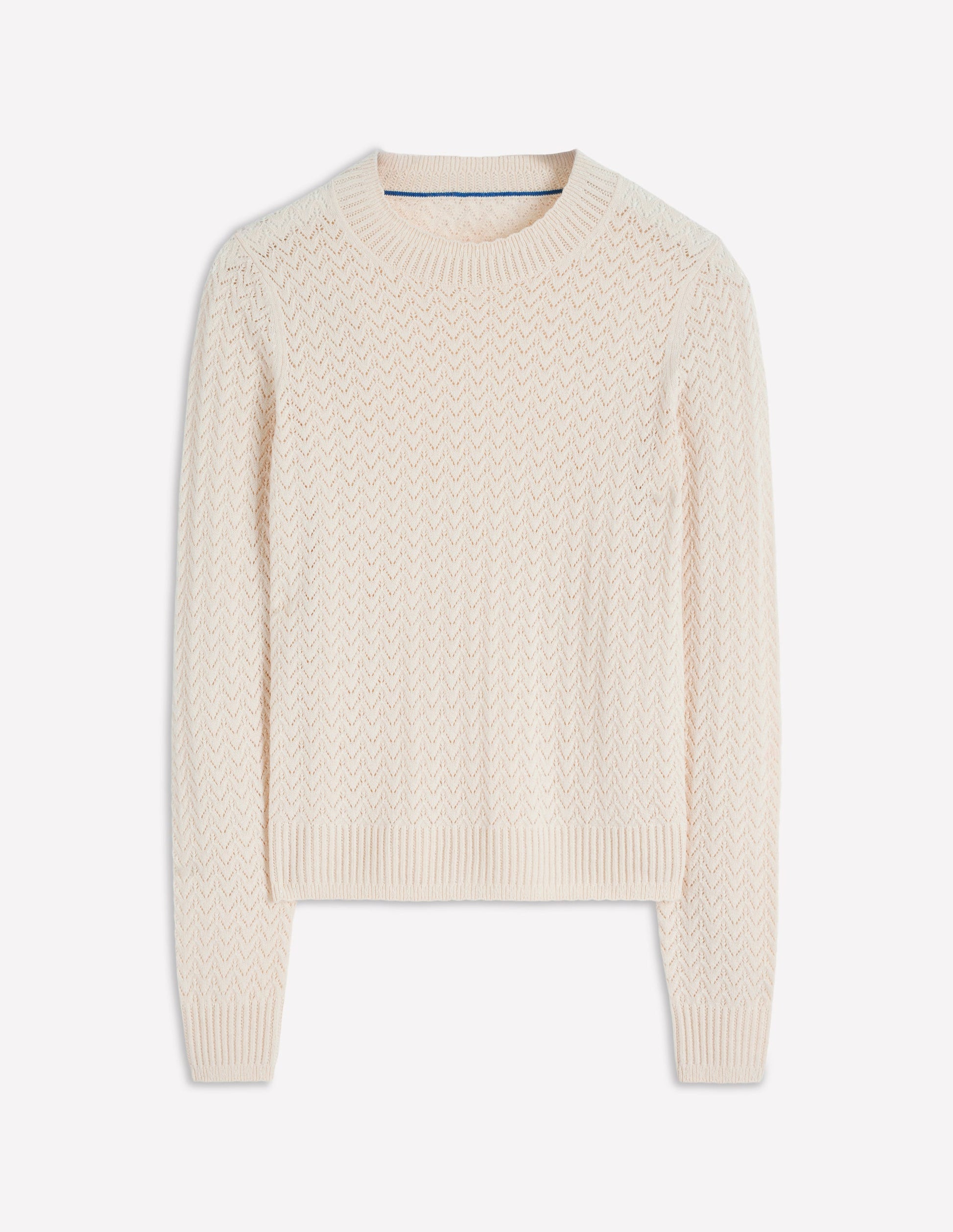 Diane Pointelle Jumper-Warm Ivory-5