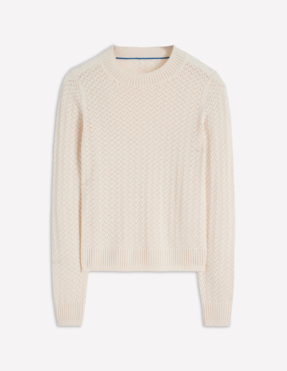 Diane Pointelle Jumper-Warm Ivory - Image 5