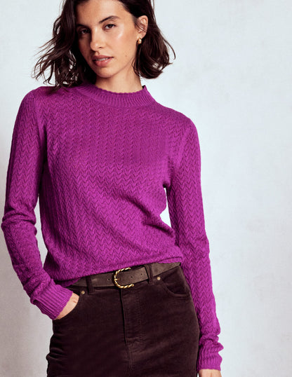 Diane Pointelle Jumper-Regal Purple-4