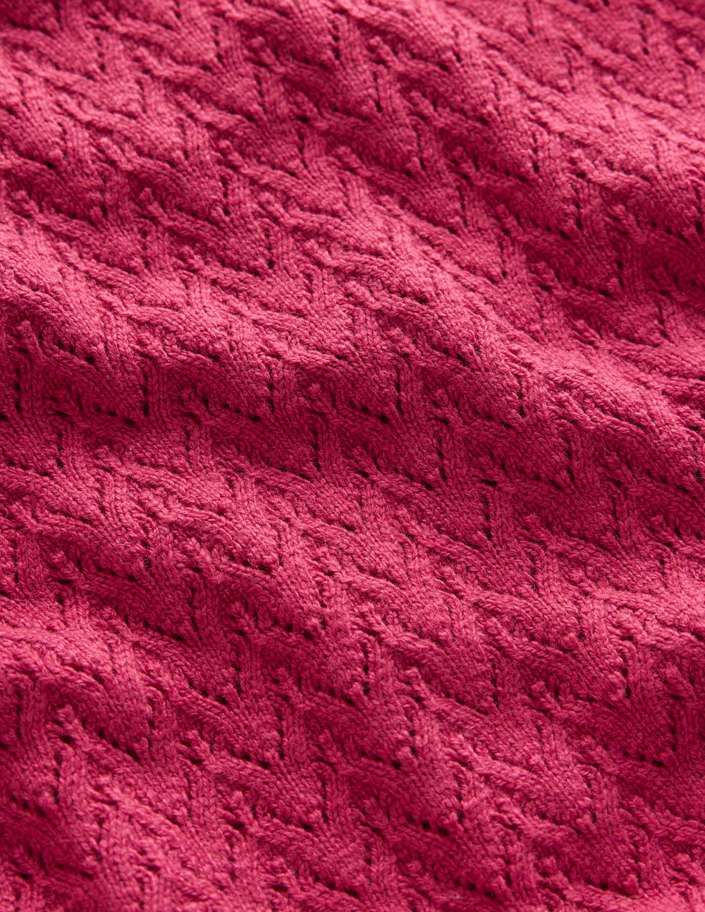 Diane Pointelle Jumper-Bright Cherry