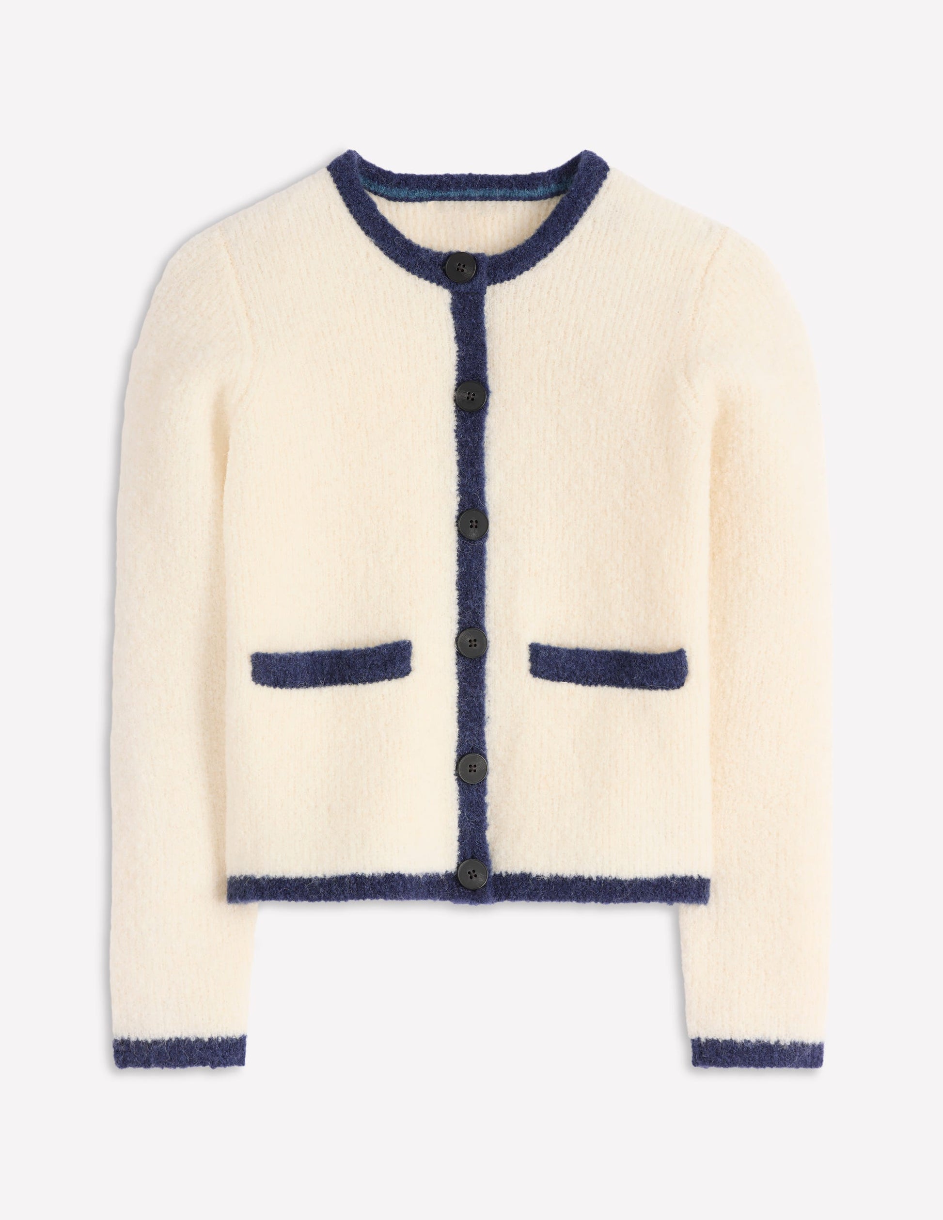 Holly Boucle Knitted Jacket-Warm Ivory, Boucle-6