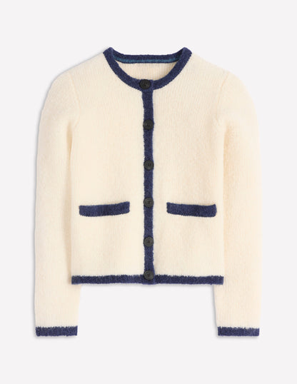 Holly Boucle Knitted Jacket-Warm Ivory, Boucle-6