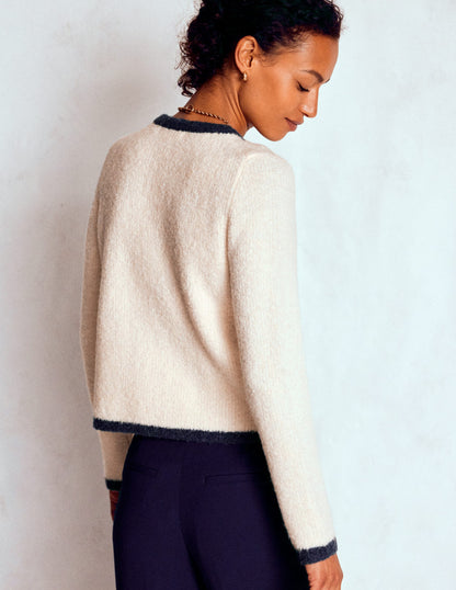 Holly Boucle Knitted Jacket-Warm Ivory, Boucle-3