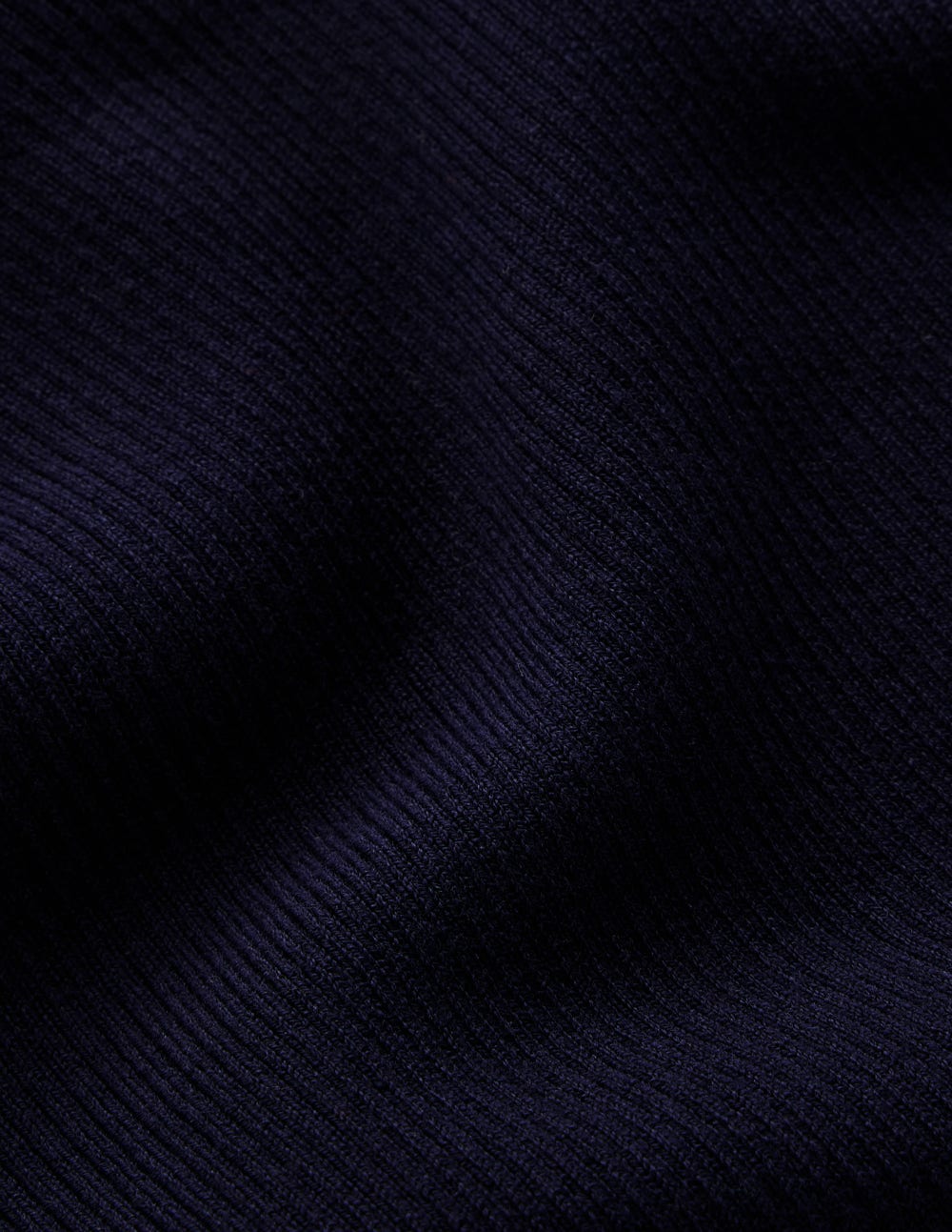 Emilia Cotton Roll Neck Jumper-Navy - Image 7