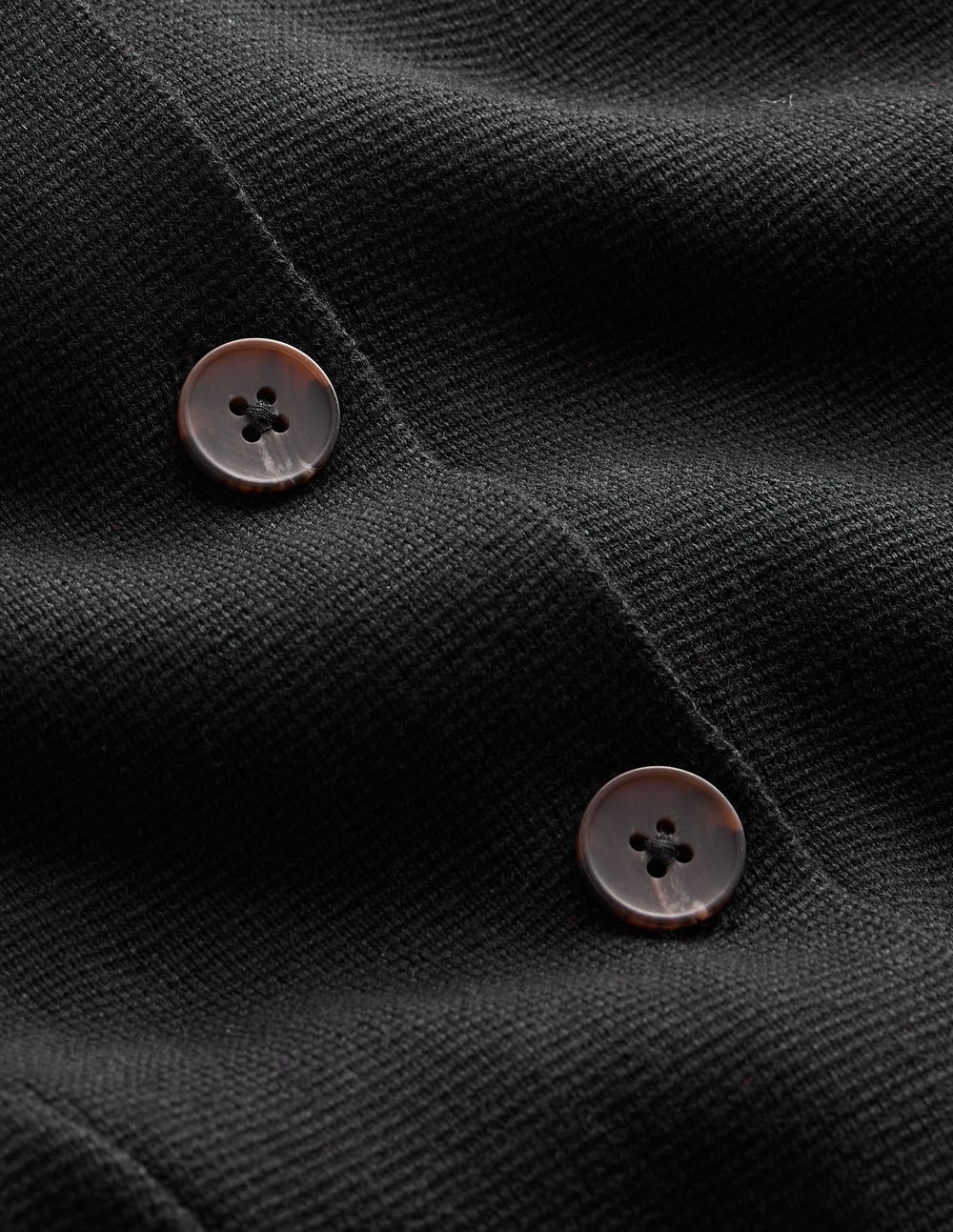 Joanna Fitted Knitted Jacket-Black