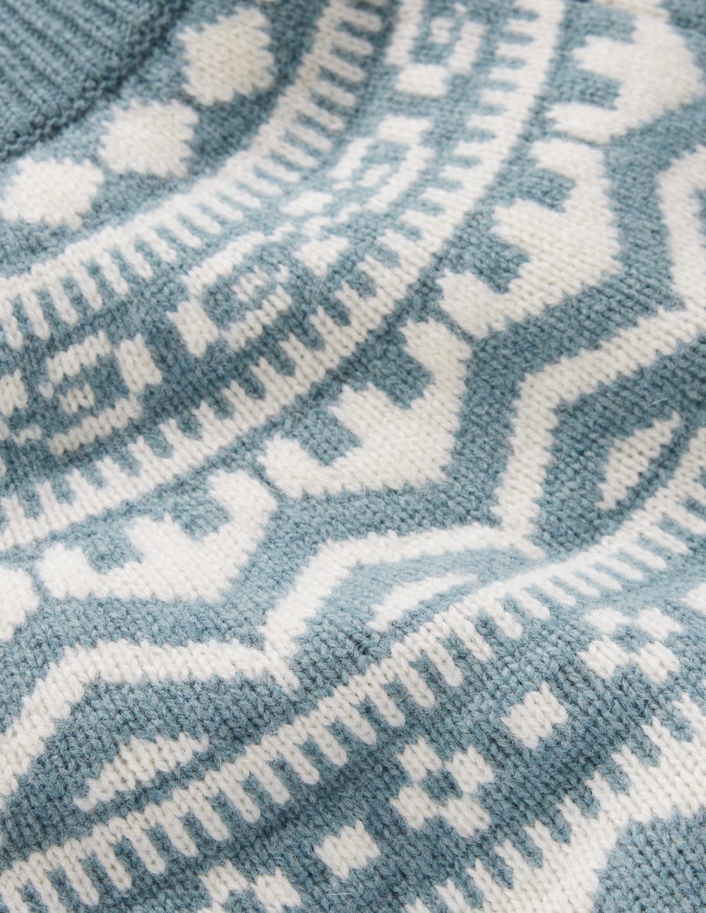 Marion Merino High Neck Jumper-Cloud Blue, Fair Isle-7