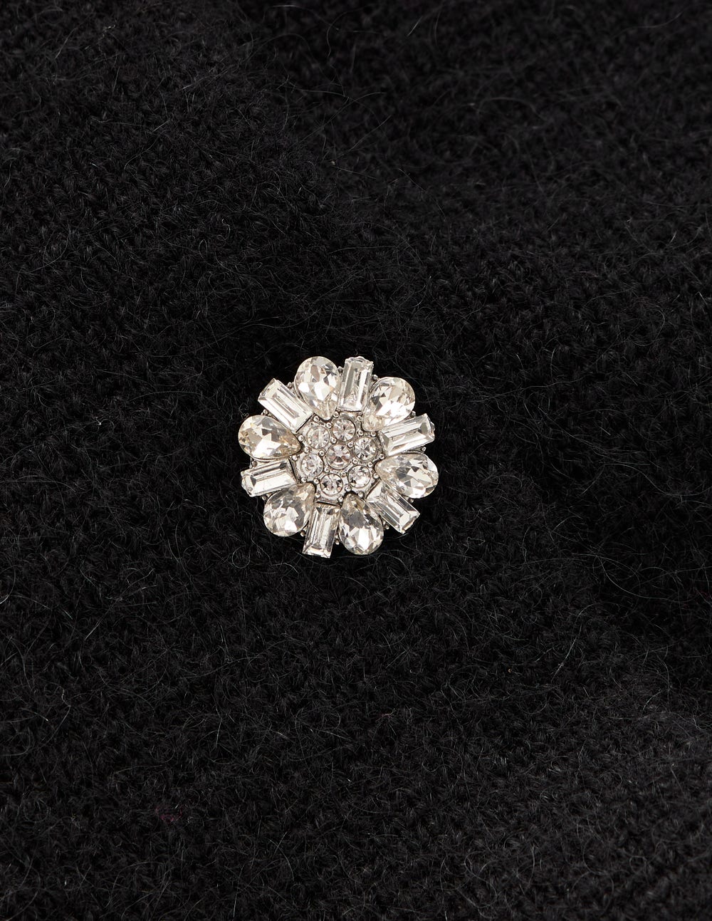 Fur Trim Cardigan-Black-8