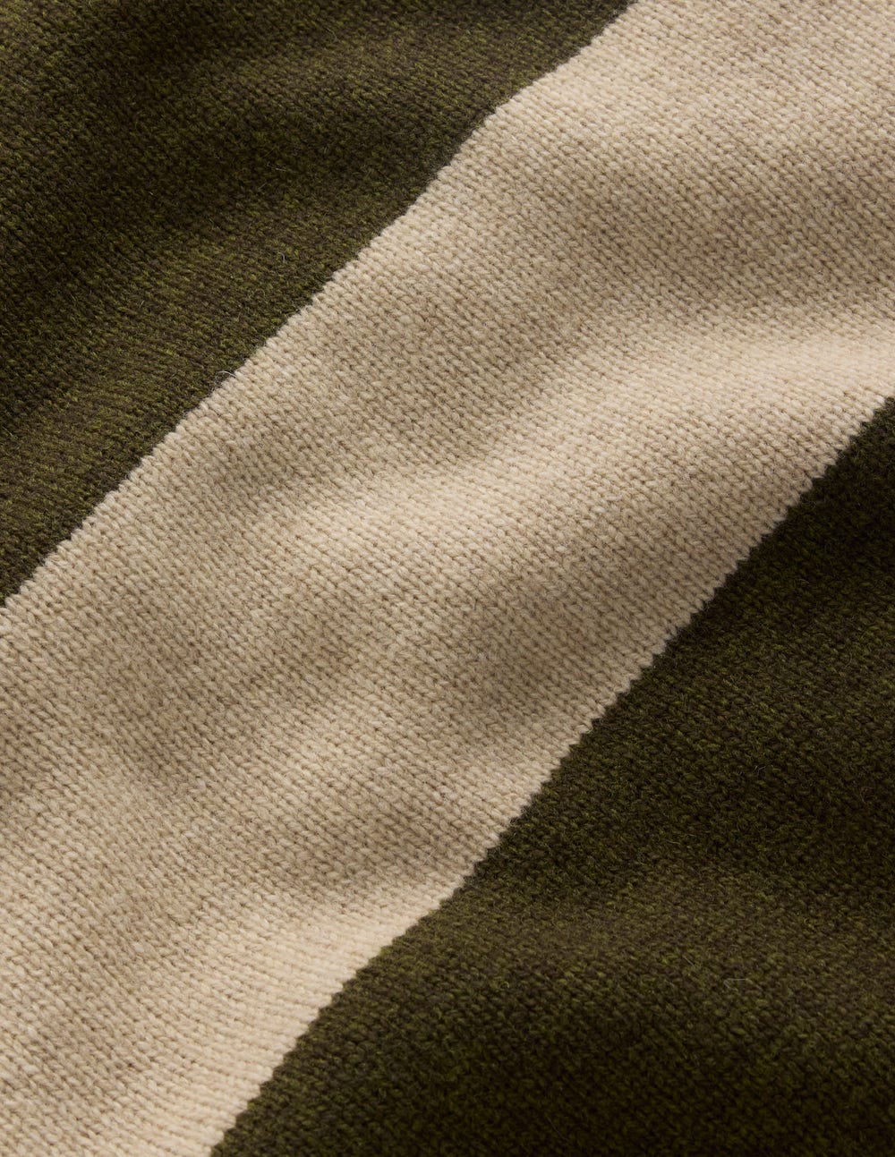 Polly Merino Roll Neck Jumper-Marsh, Linen Stripe - Image 7