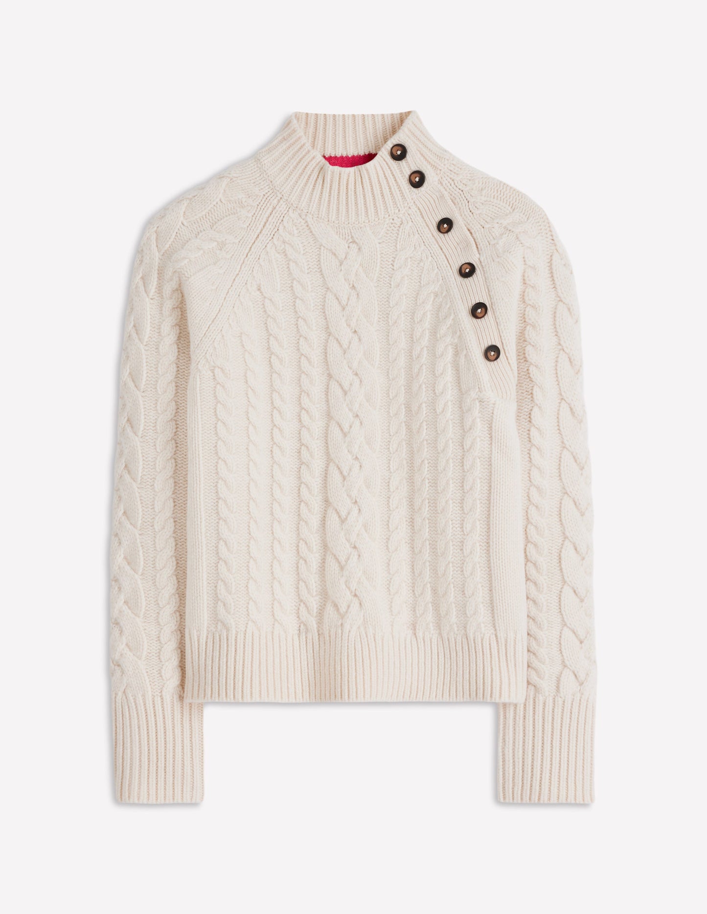 Amara Merino Cable Jumper-Warm Ivory