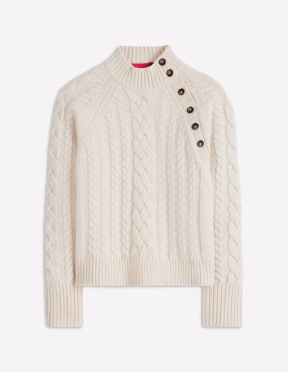 Amara Merino Cable Jumper-Warm Ivory-8