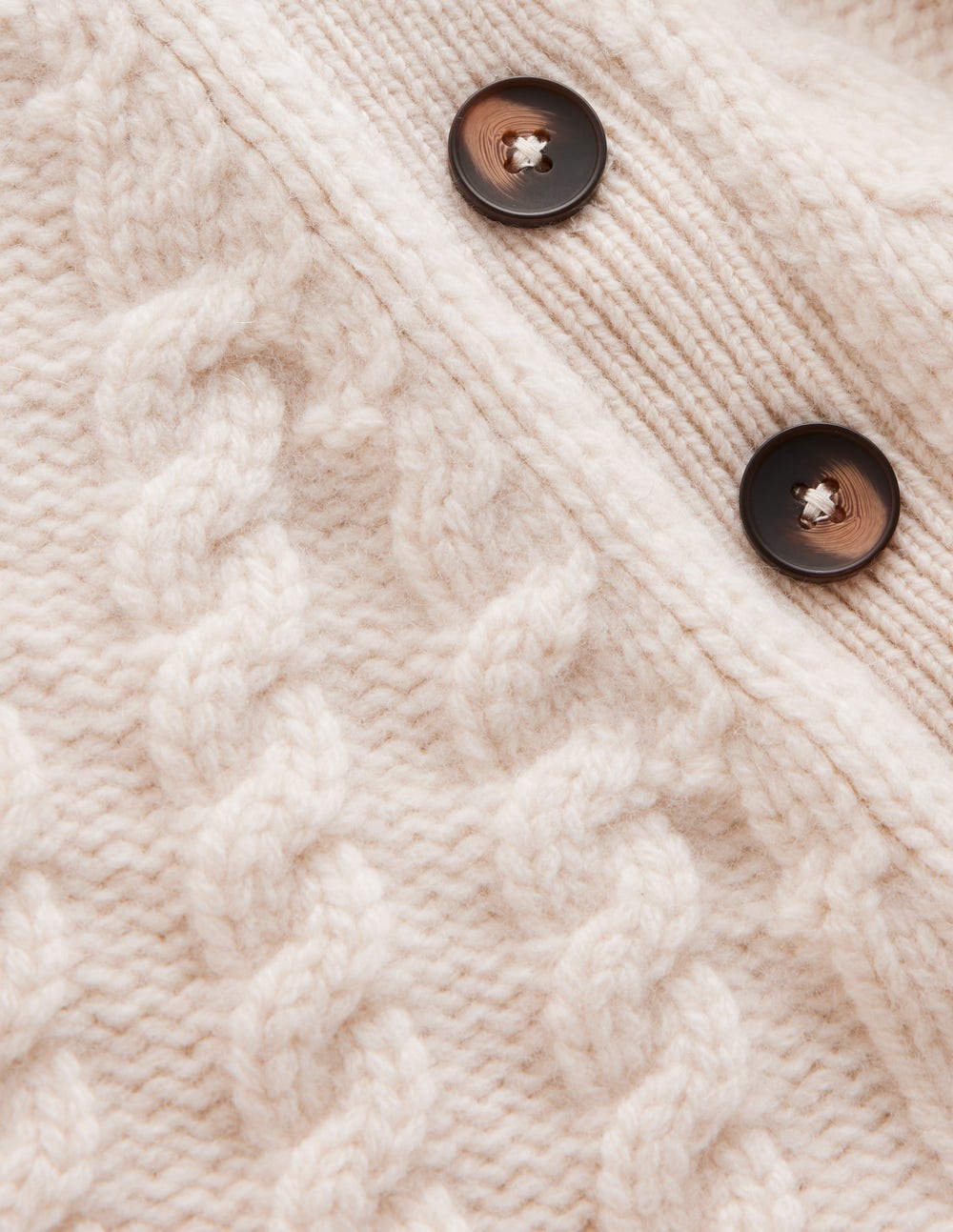 Amara Merino Cable Jumper-Warm Ivory - Image 9
