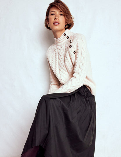 Amara Merino Cable Jumper-Warm Ivory-1