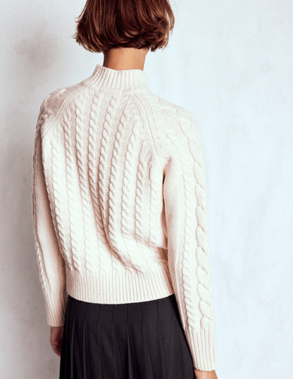 Amara Merino Cable Jumper-Warm Ivory-5