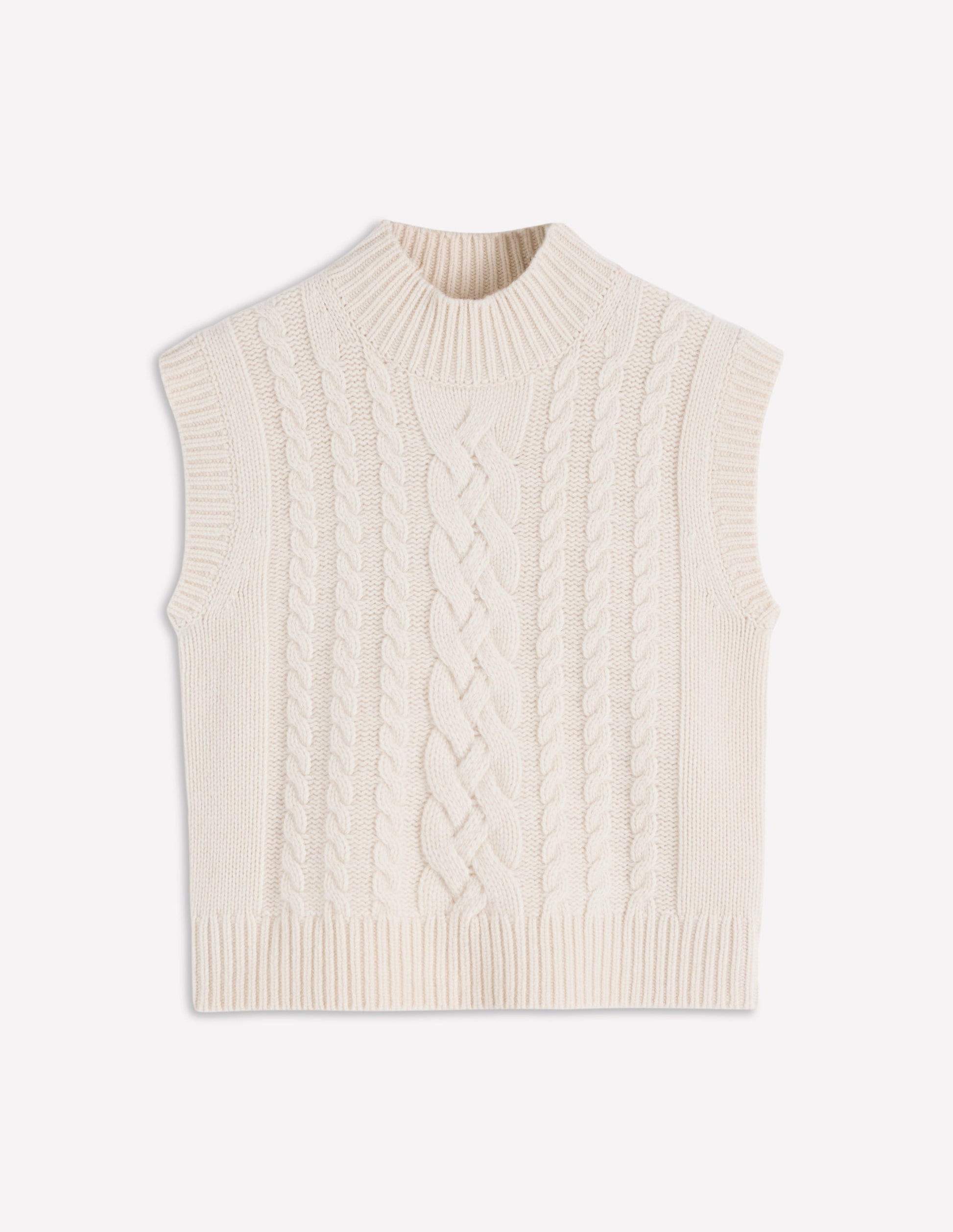 Amara Merino Cable Tank-Warm Ivory-7