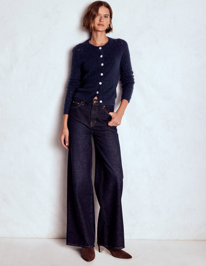 Jewel Button Cardigan-Navy-4