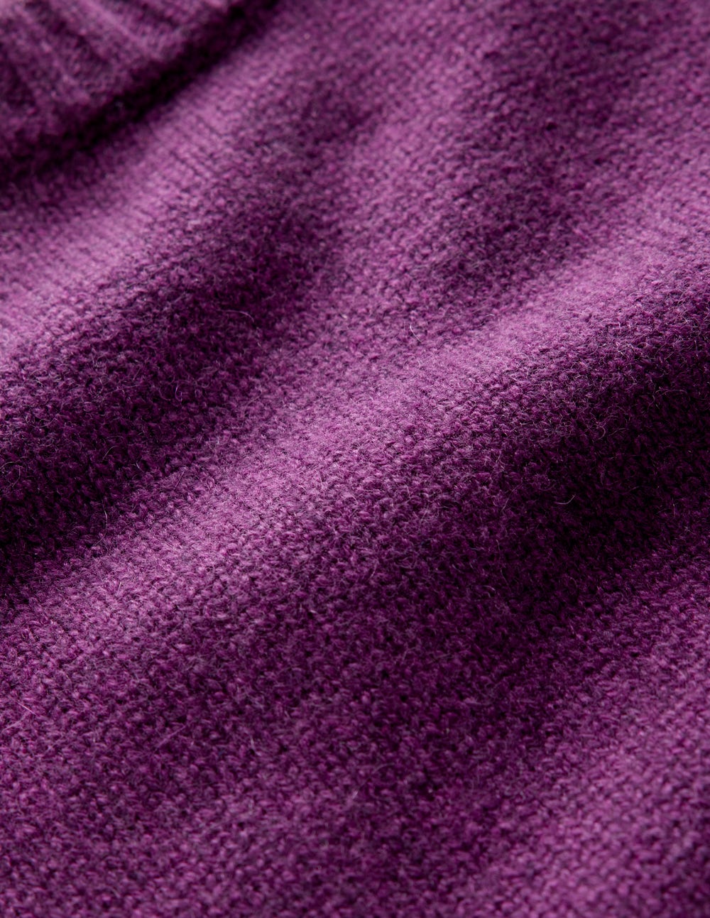 Cashmere Ribbed Trim Tank-Purple - Image 7