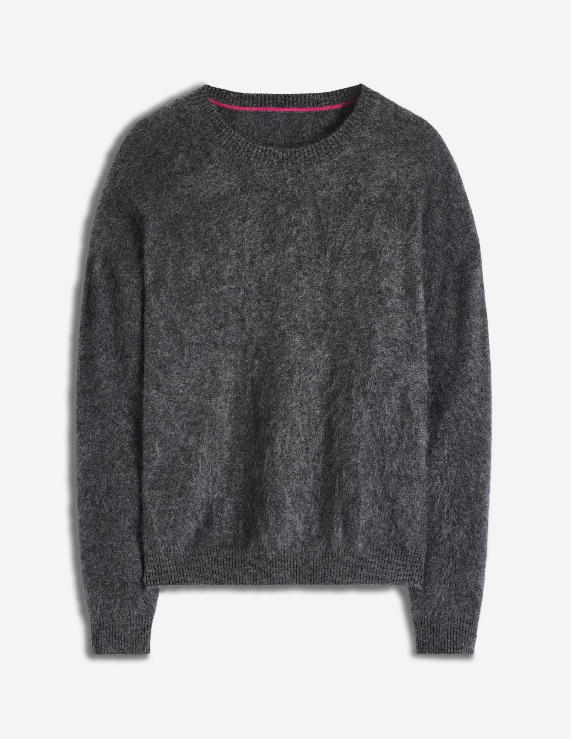 Brushed Cashmere Jumper-Slate Grey-6