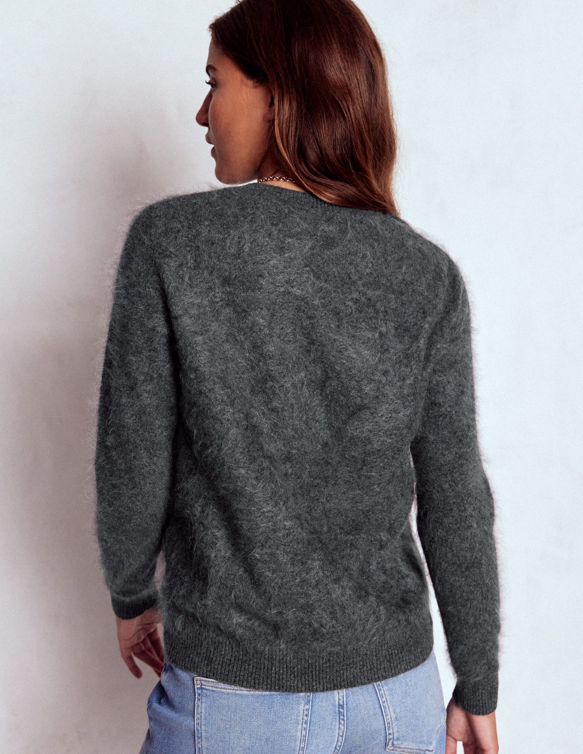 Brushed Cashmere Jumper-Slate Grey-3