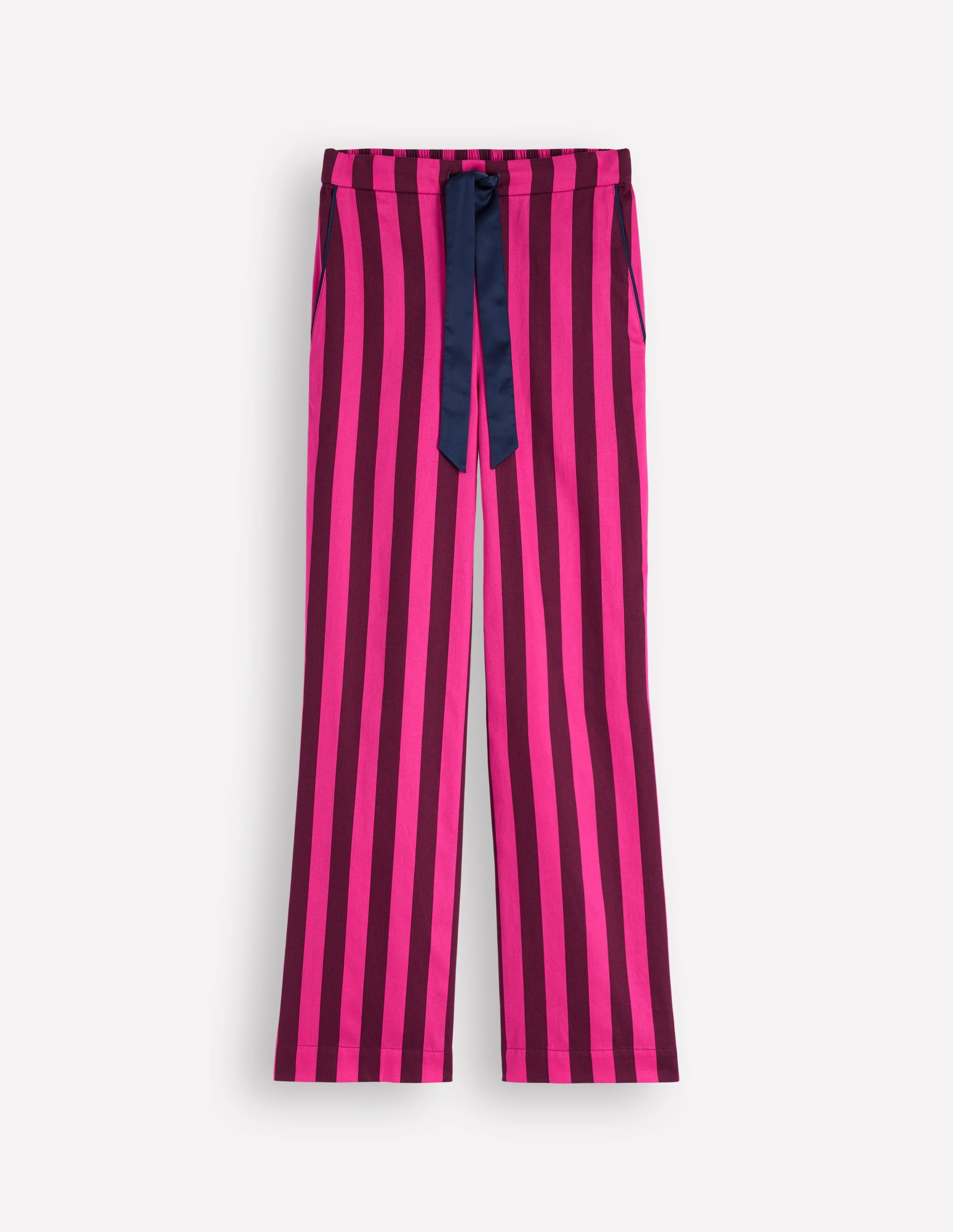 Cotton Pyjama Trousers-Pink Stripe - Image 7