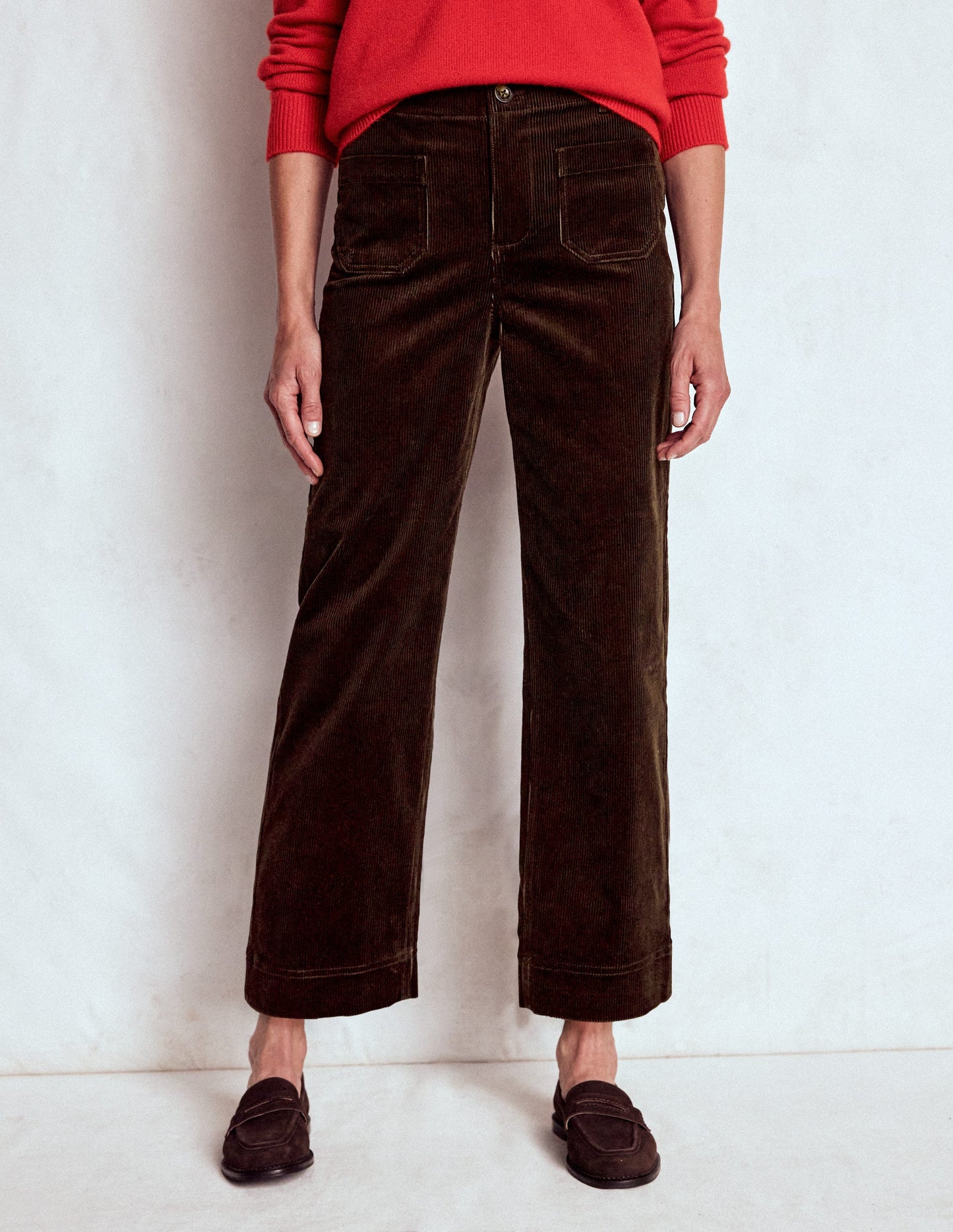 Primrose Cord Trousers-Espresso