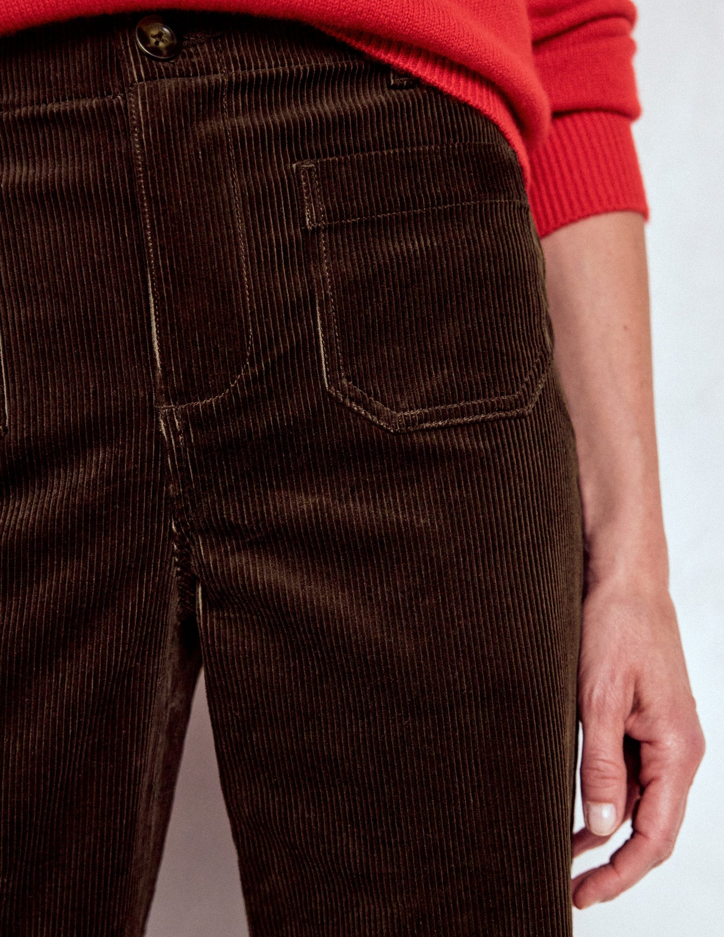 Primrose Cord Trousers-Espresso