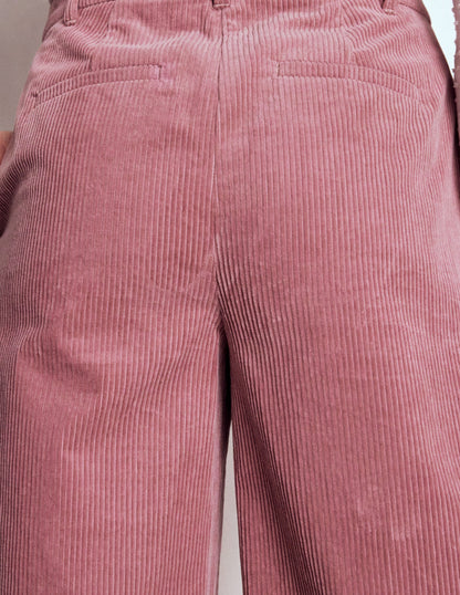Belgravia Cord Trousers-Blushing Rose-5