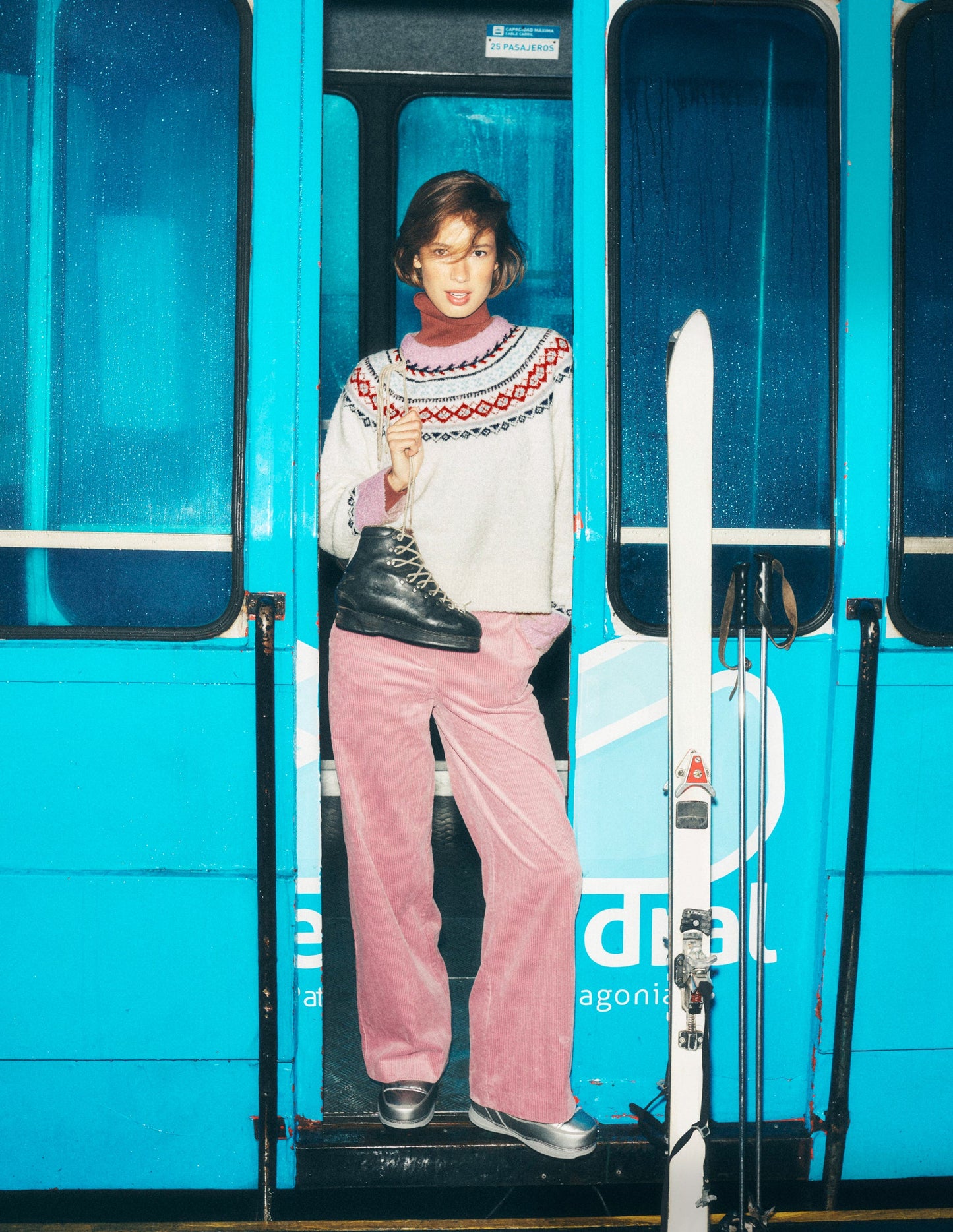 Belgravia Cord Trousers-Blushing Rose