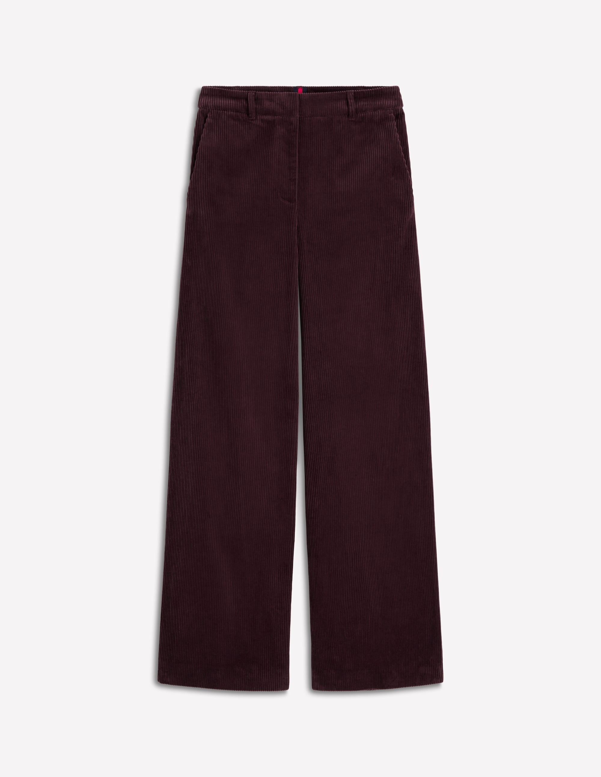 Belgravia Chunky Cord Trousers-Deep Aubergine - Image 7