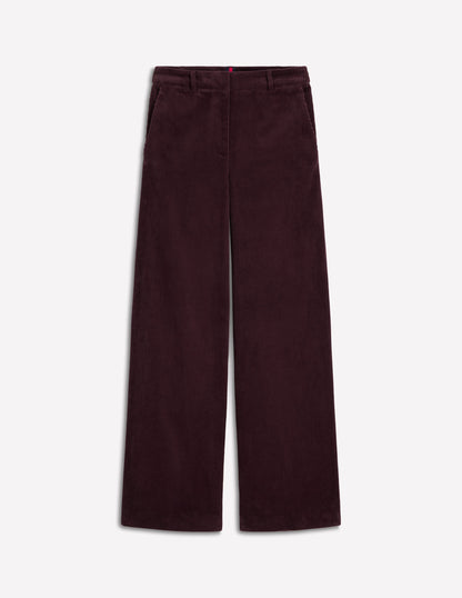 Belgravia Cord Trousers-Deep Aubergine-7