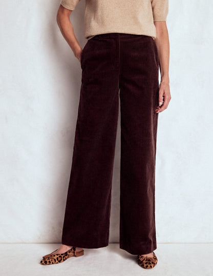 Belgravia Cord Trousers-Deep Aubergine-4