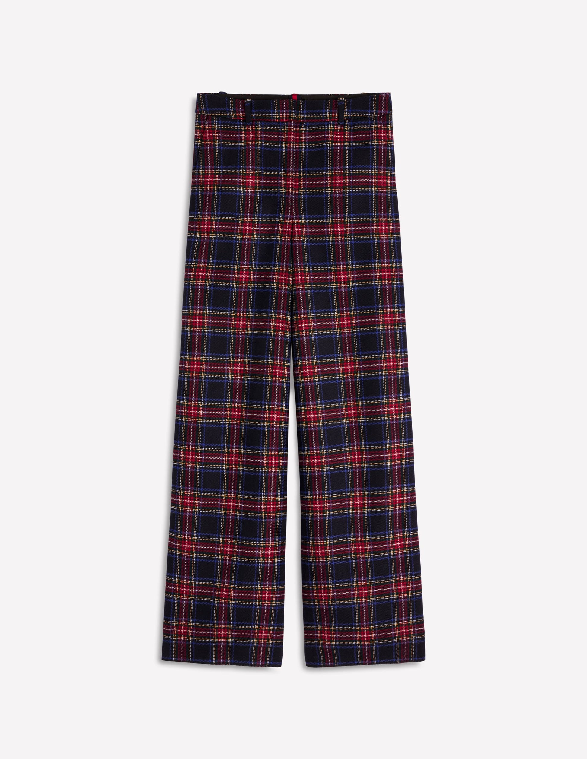 Belgravia Wool Trousers-Navy, Green and Red Check-6