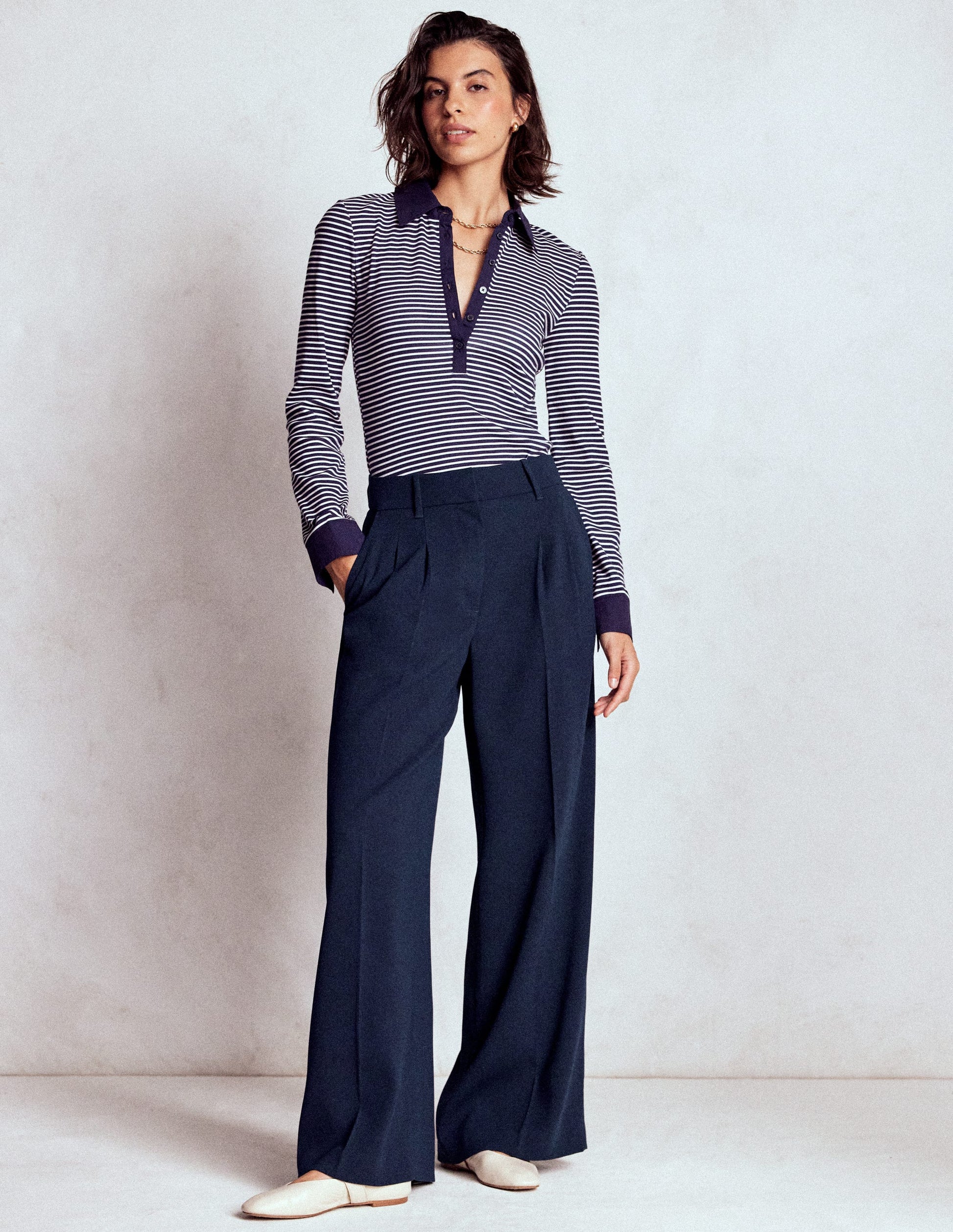 Kensington Tailored Trousers-Navy-1