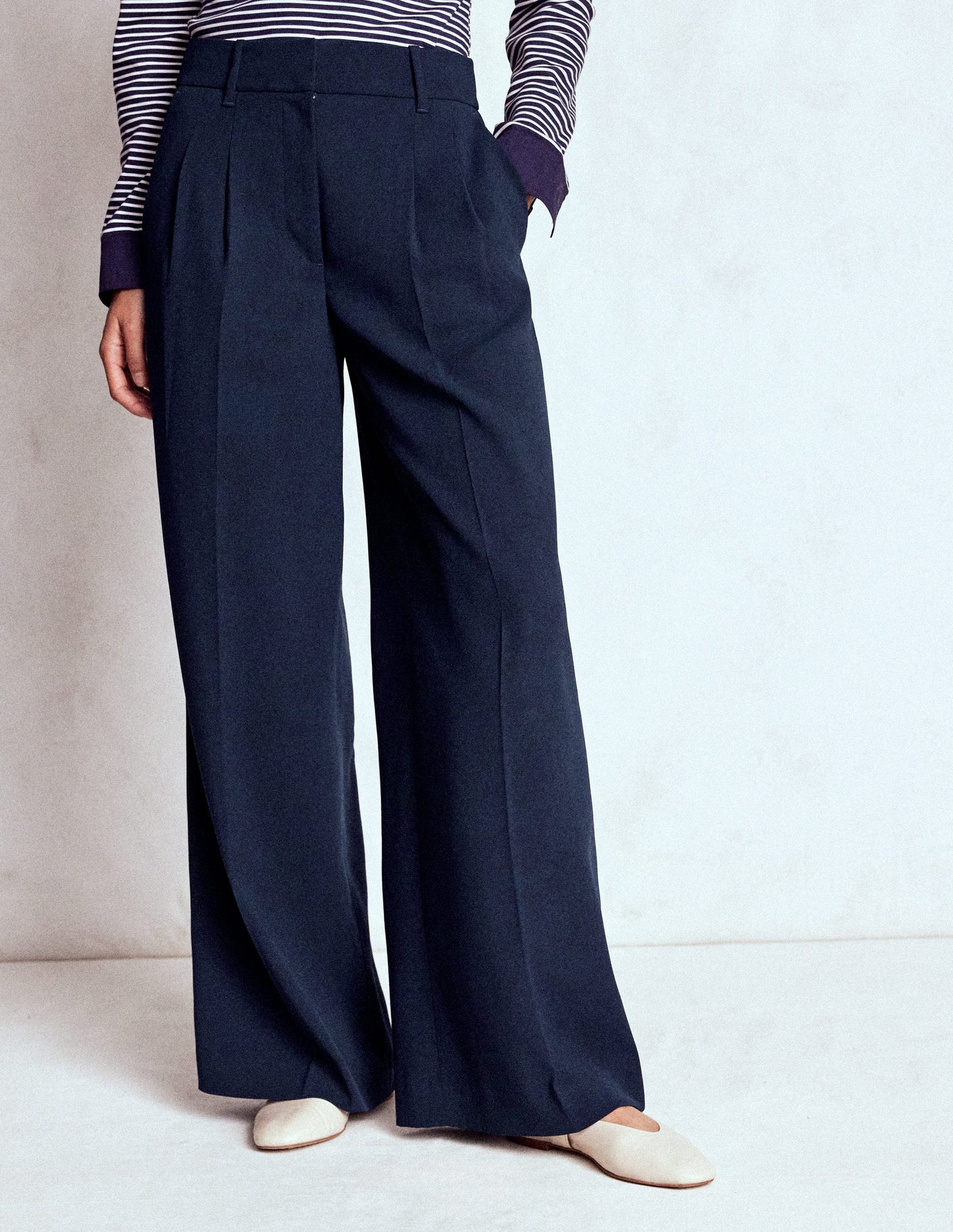 Kensington Tailored Trousers-Navy
