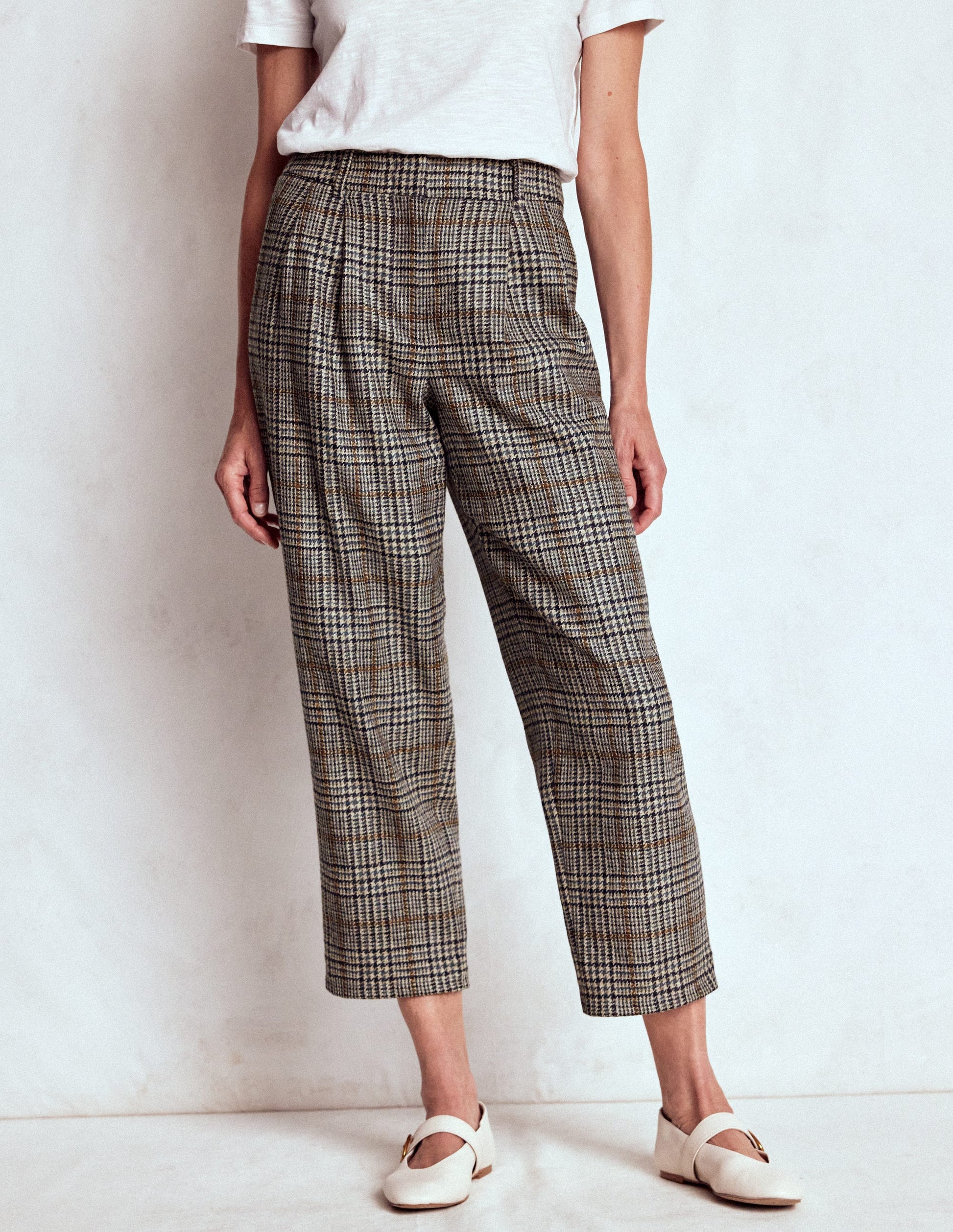 Bloomsbury Wool Trousers-Blue and Grey Prince of Wales-4