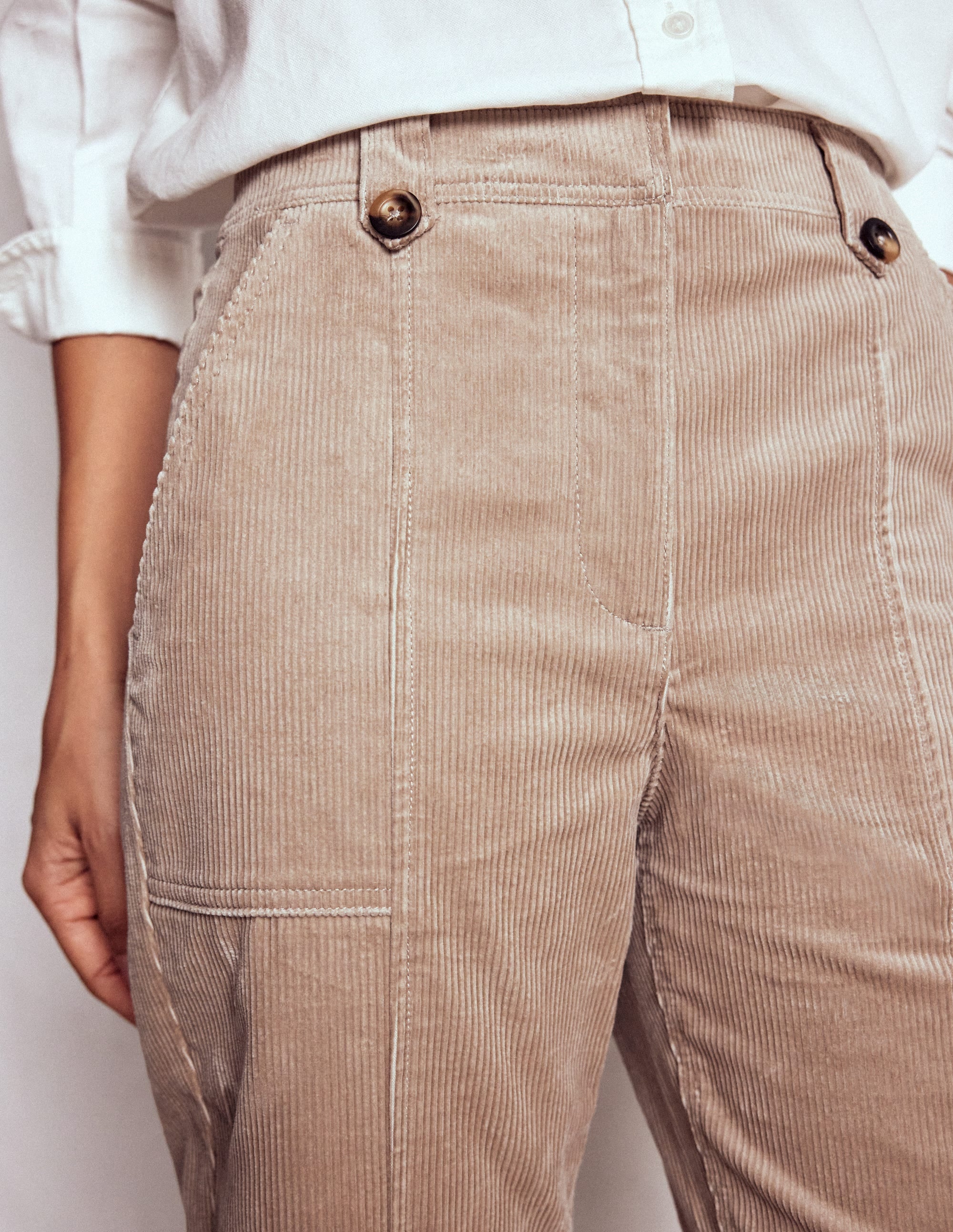 Pimlico Cord Trousers-Nutmeg - Image 2
