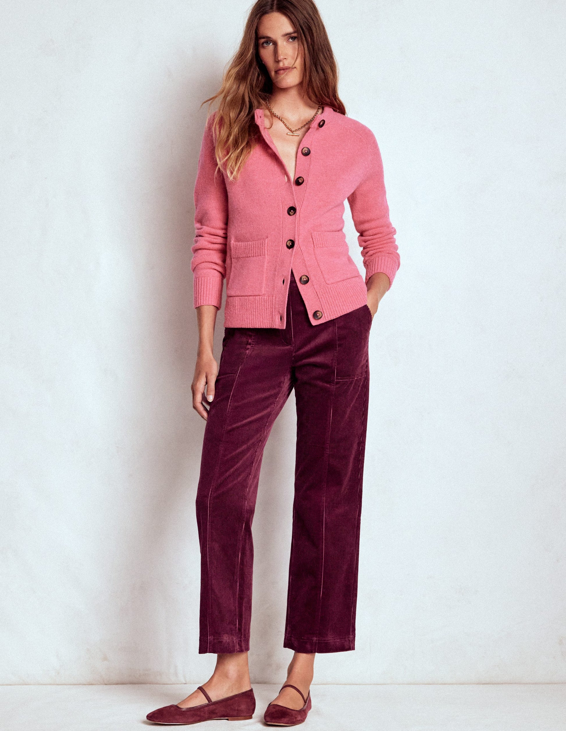 Pimlico Cord Trousers-Deep Wisteria-1