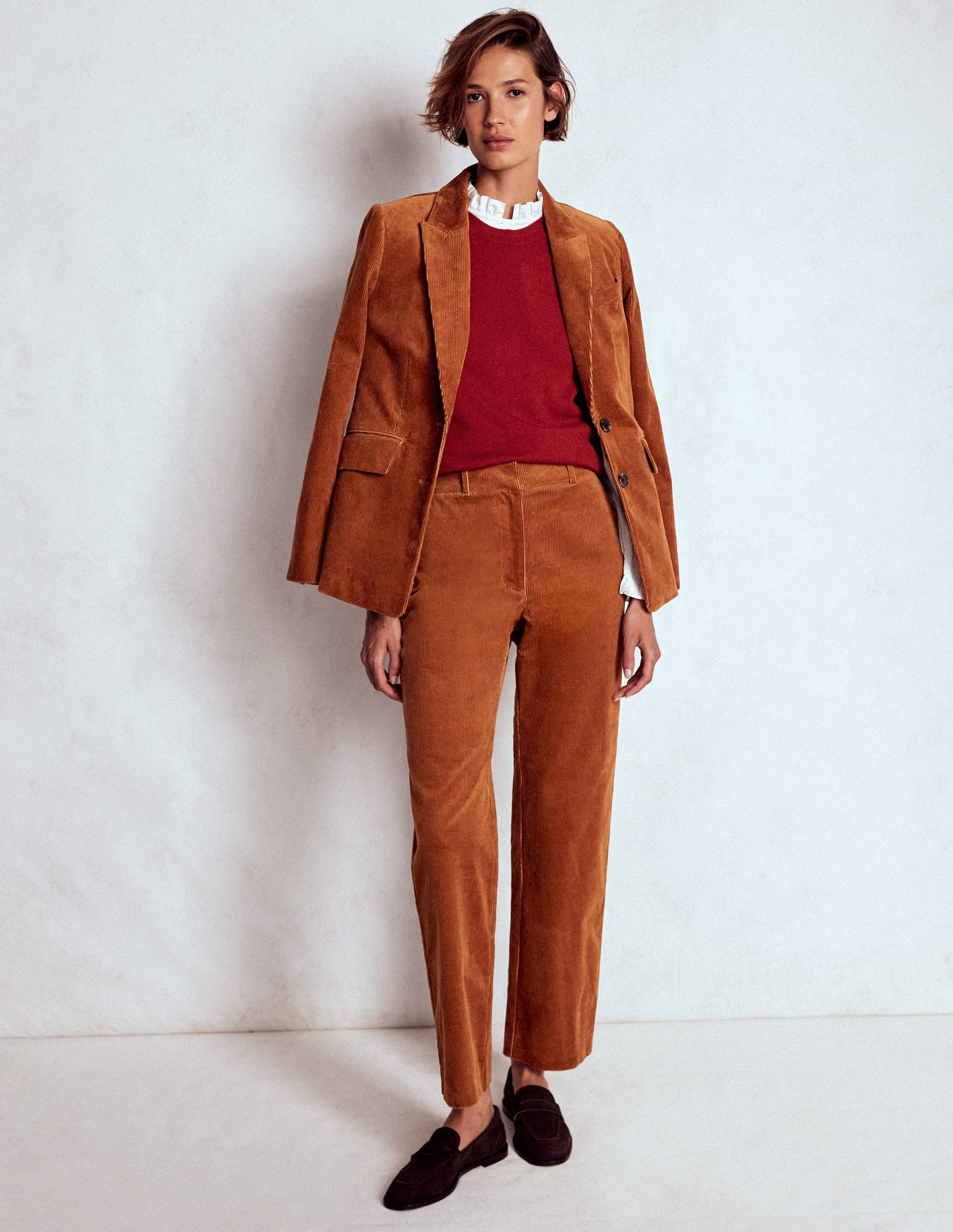 Canonbury Cord Trousers-Ginger-1