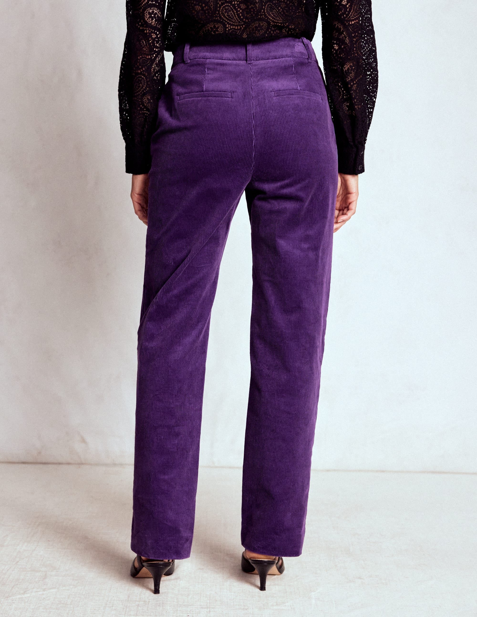 Canonbury Cord Trousers-Mystical Purple - Image 3