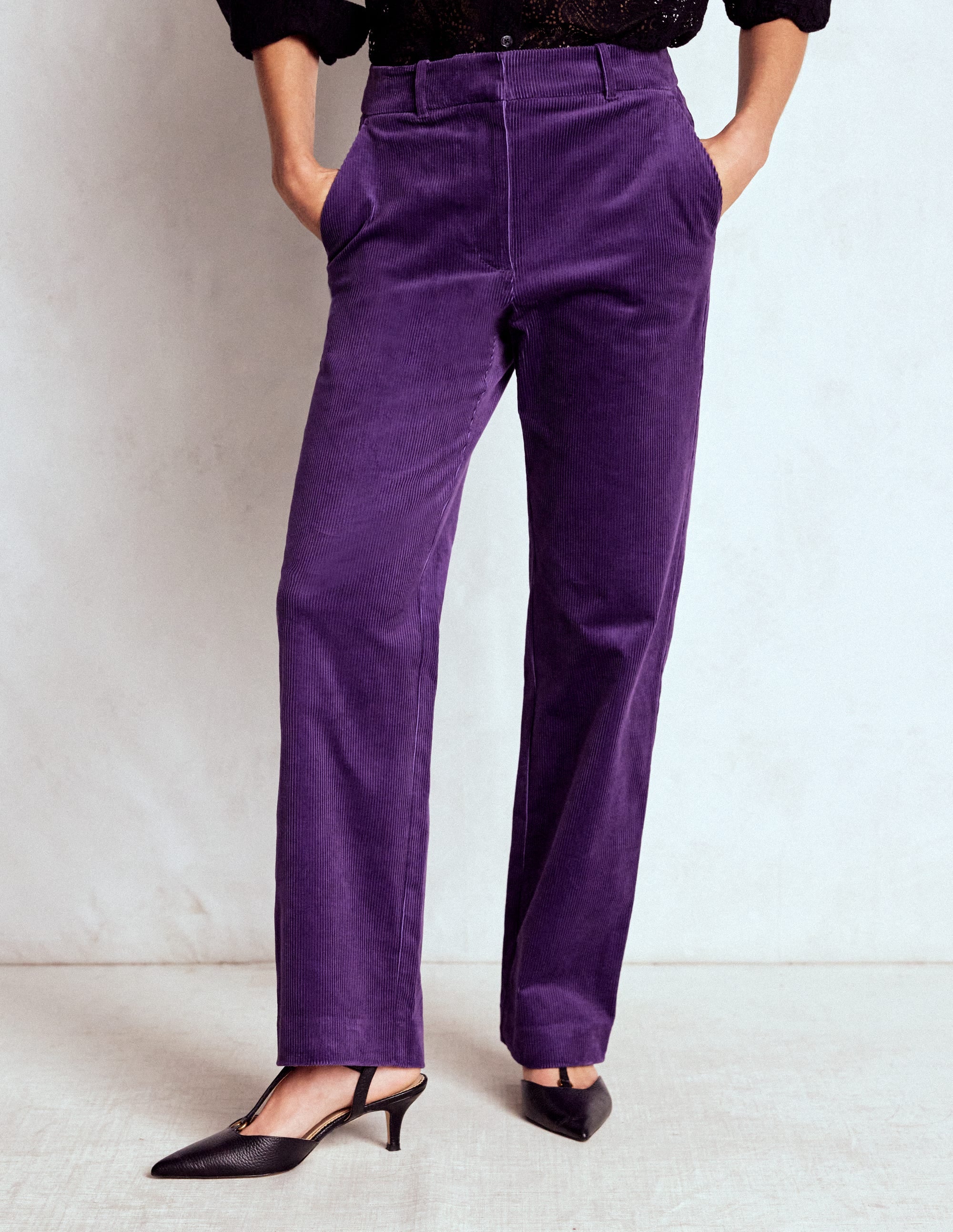 Canonbury Cord Trousers-Mystical Purple - Image 4