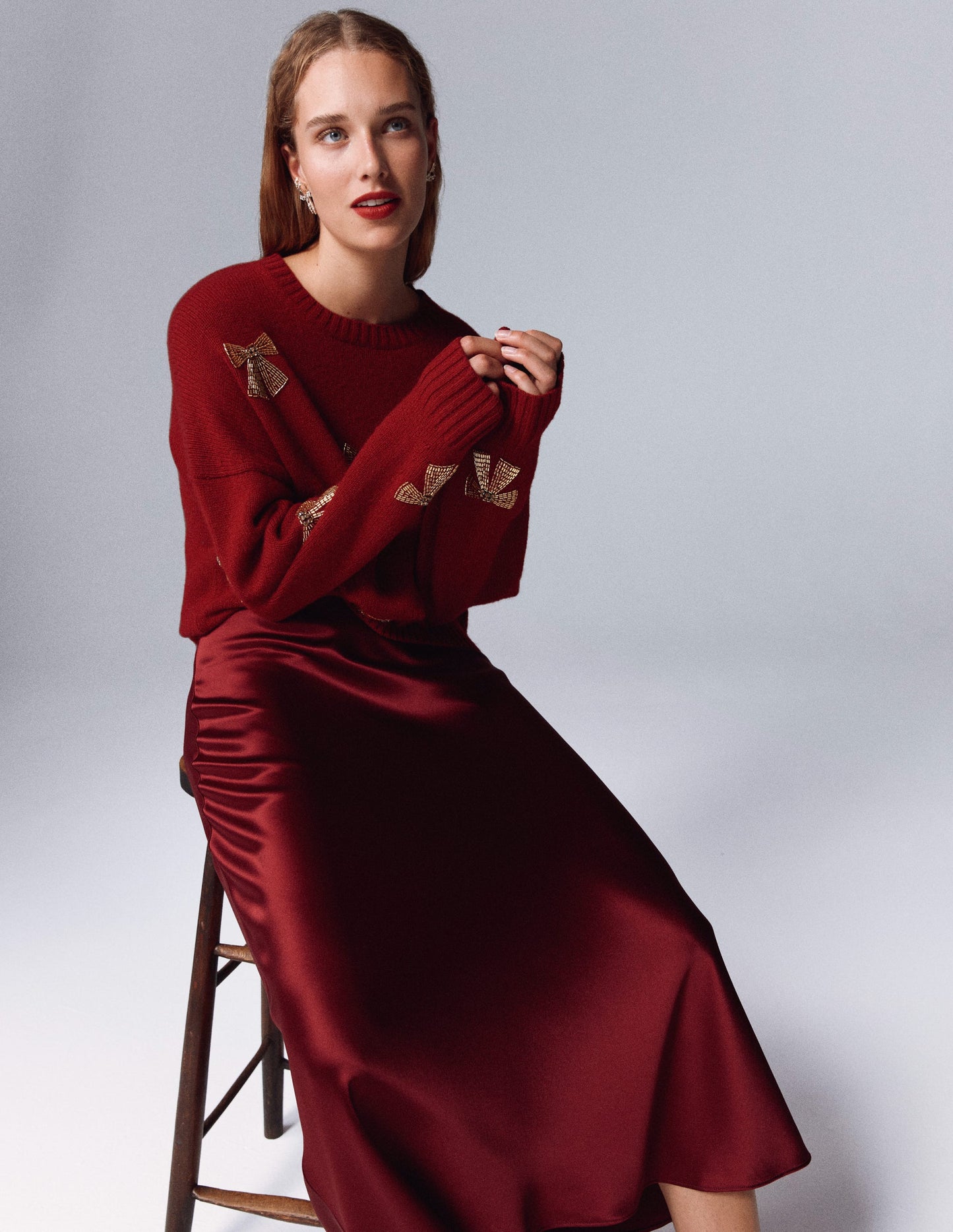 Bias Cut Slip Skirt-Port