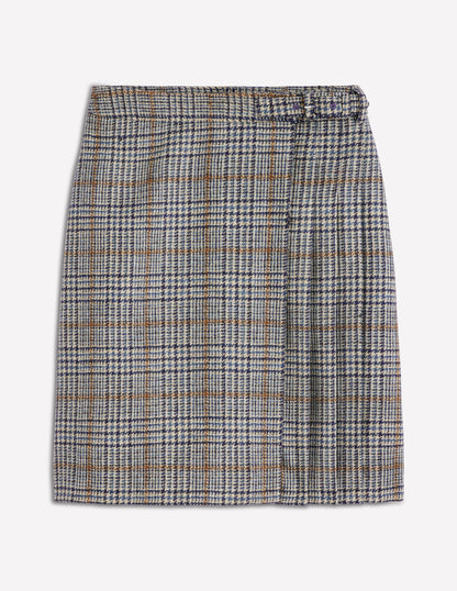Helen Wool Kilt Skirt-Blue and Grey Prince of Wales-7
