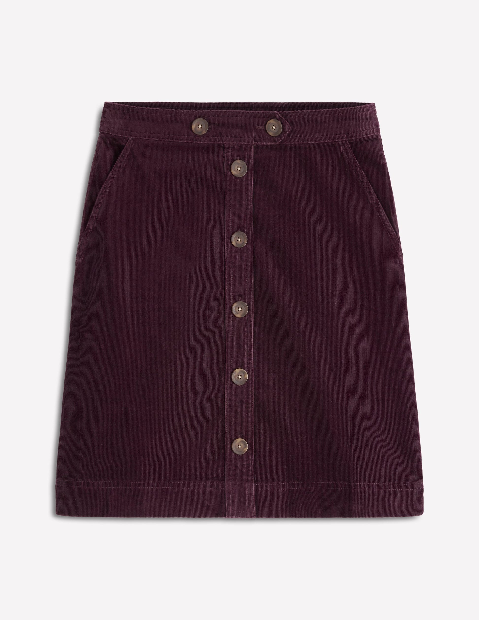 Cecelia Cord Skirt-Deep Aubergine-5
