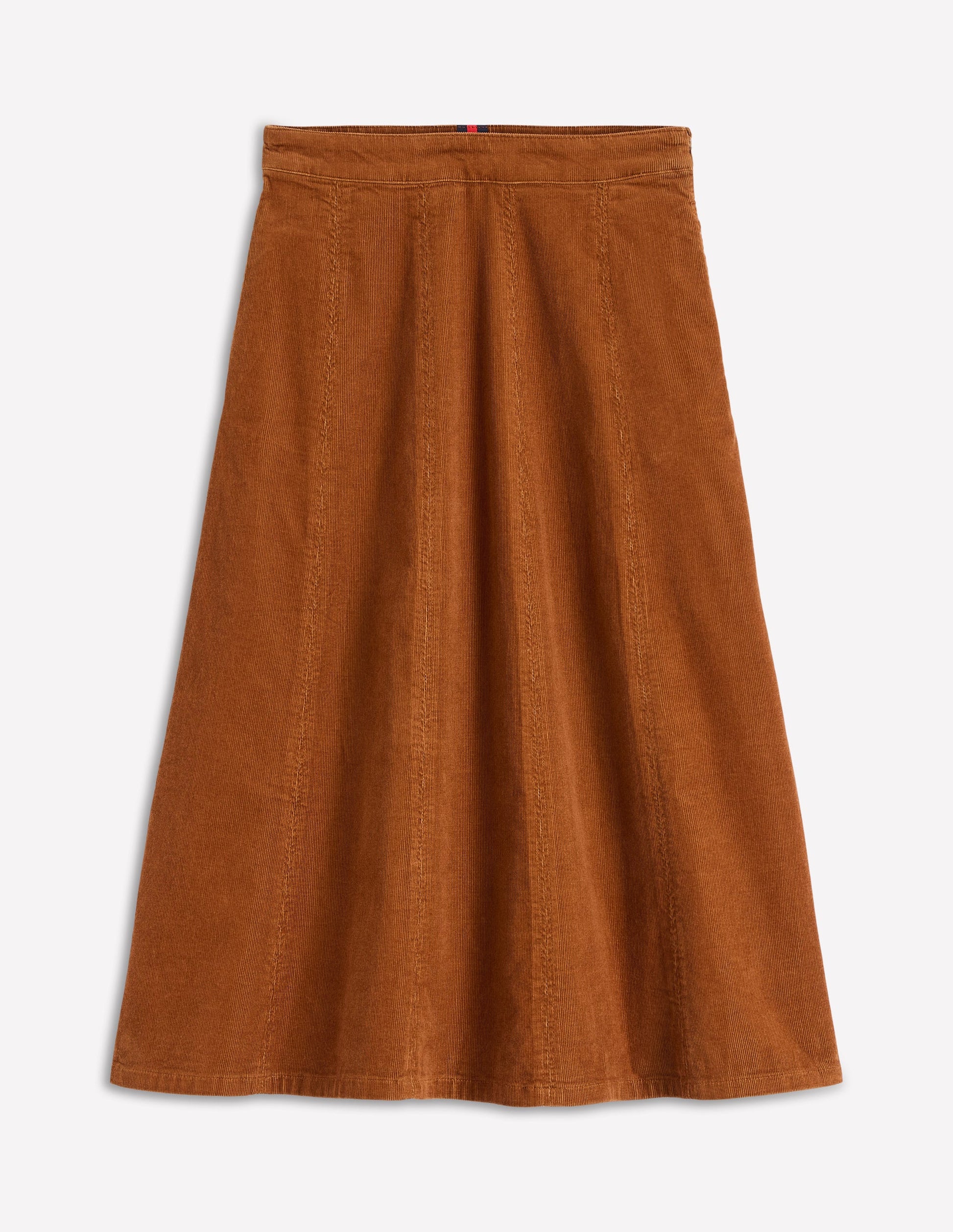 Joy Cord Midi Skirt-Ginger Boden UK - Main Image