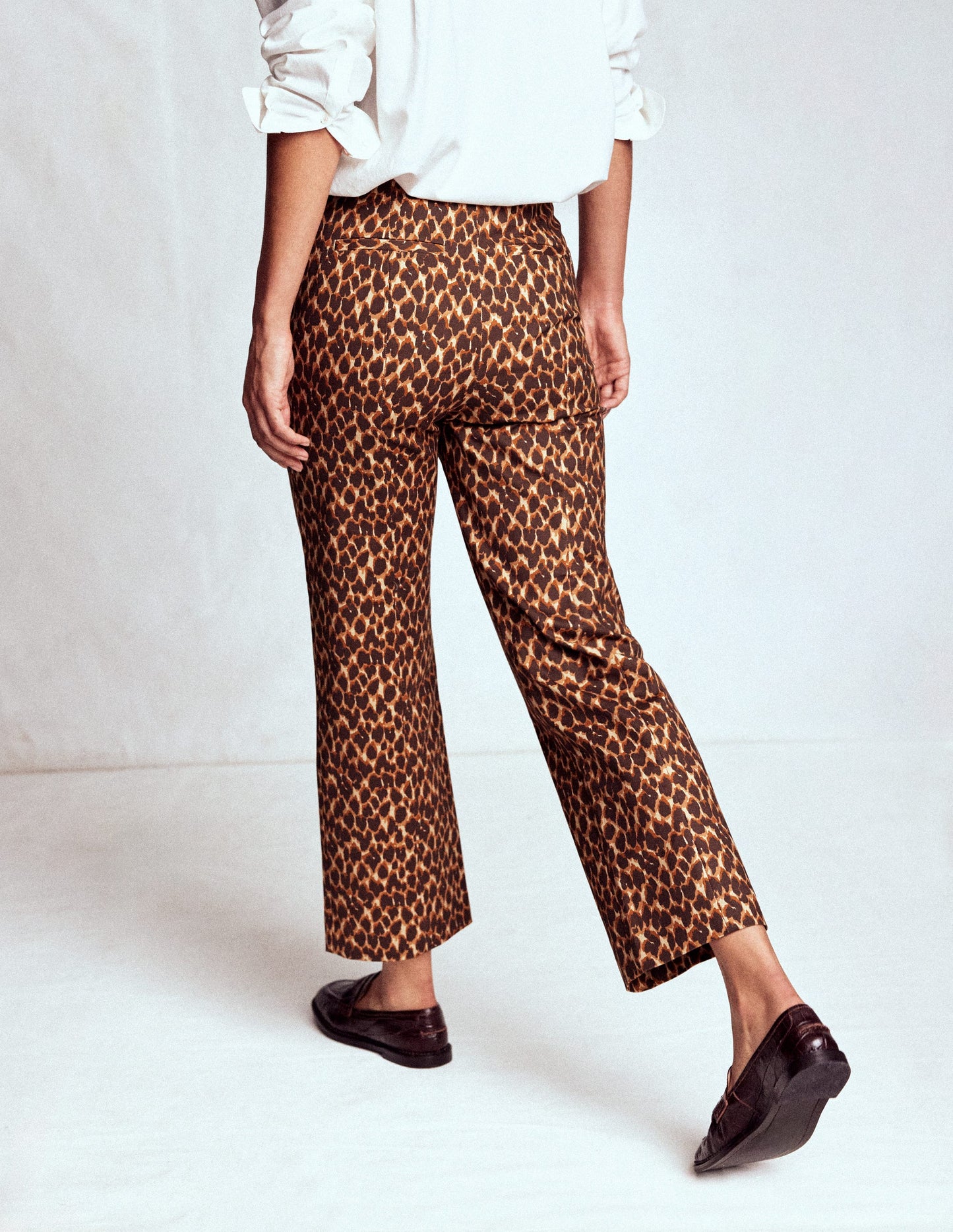 Smart 7/8 Trousers-Multi, Abstract Leopard